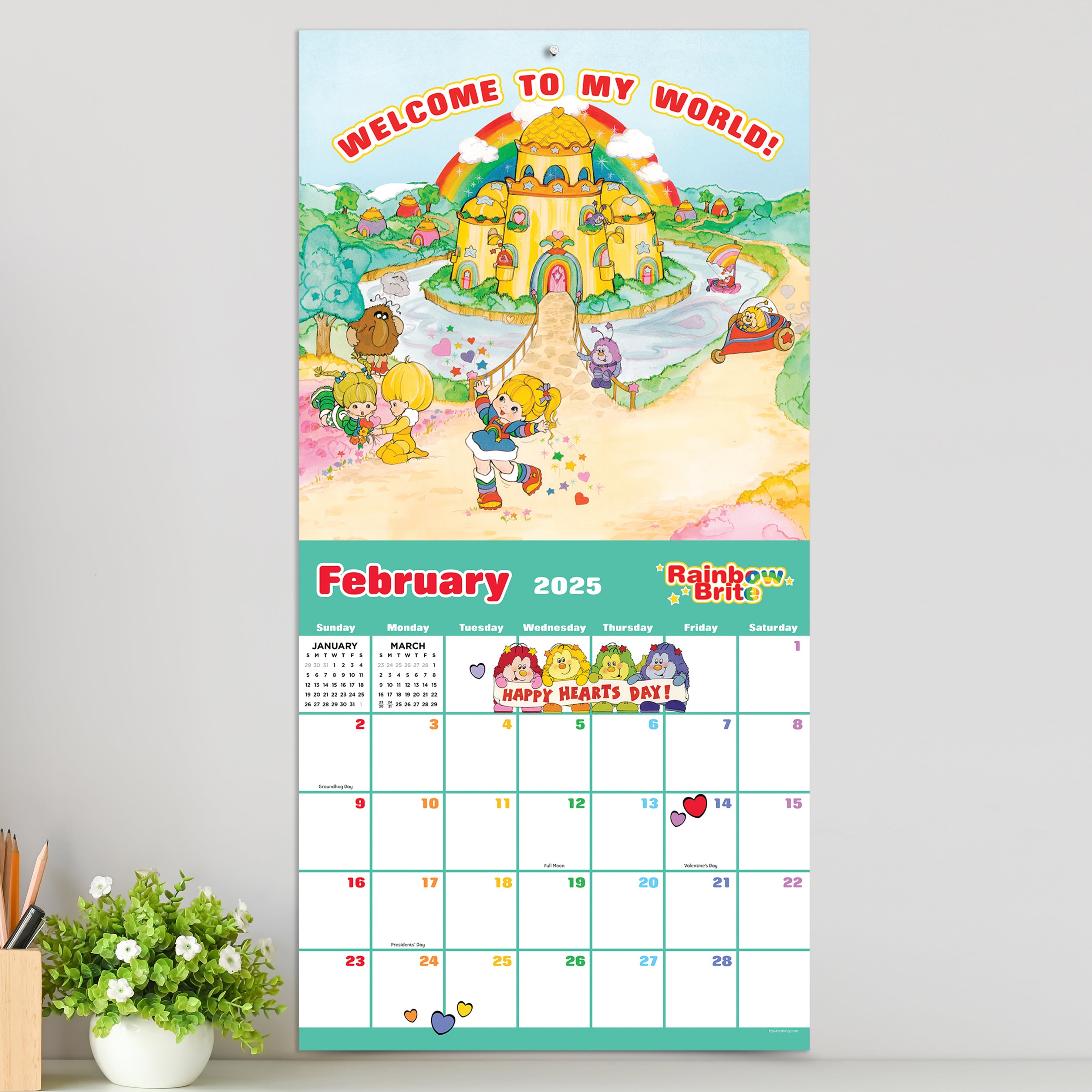 2025 Rainbow Brite - Square Wall Calendar