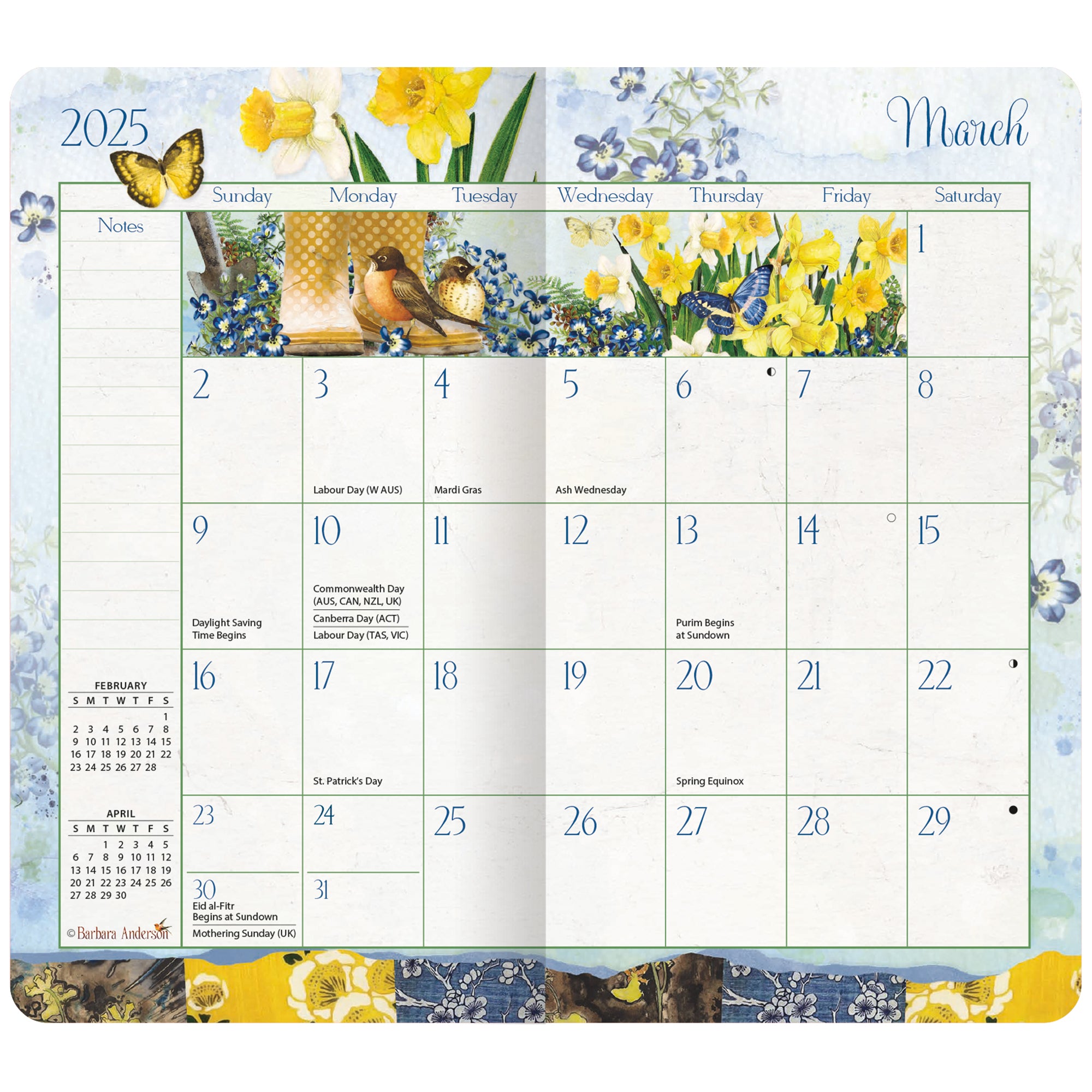 2025-2026 Garden Botanicals - LANG 2 Year Pocket Diary/Planner