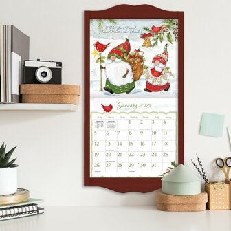2025 Gnome Sweet Gnome By Susan Winget - LANG Deluxe Wall Calendar