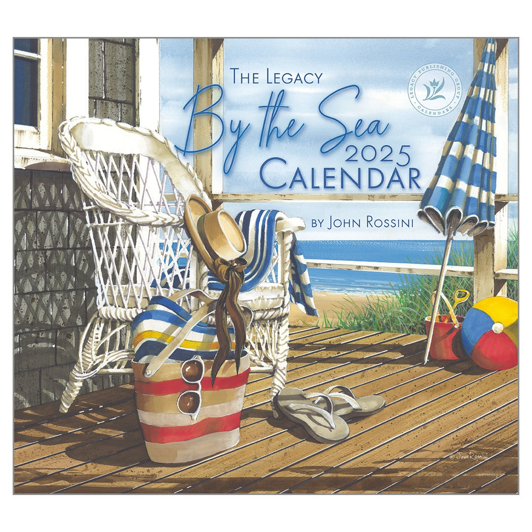2025 By The Sea - Legacy Deluxe Wall Calendar