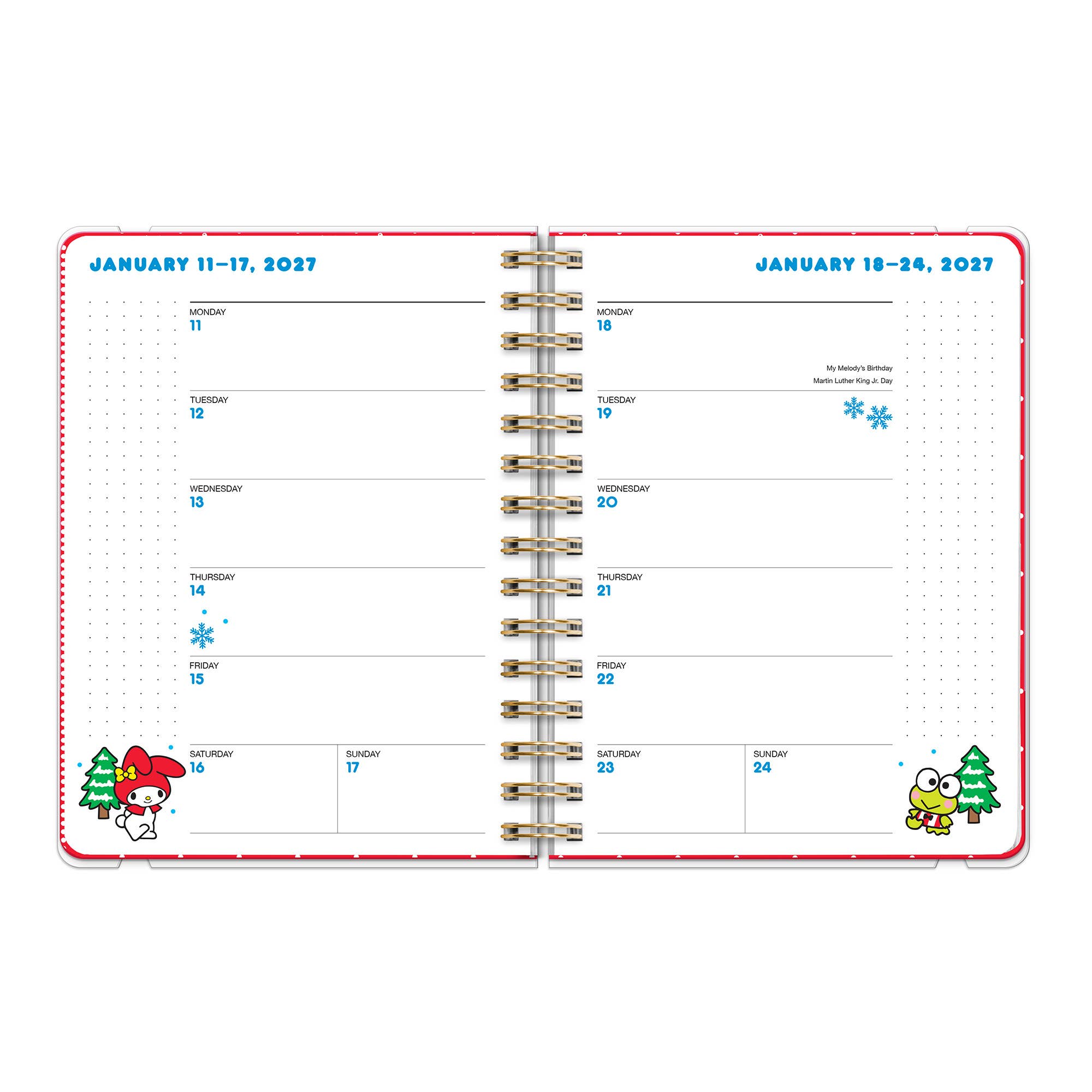 2027 Hello Kitty and Friends Retro Deluxe Compact Flexi Planner