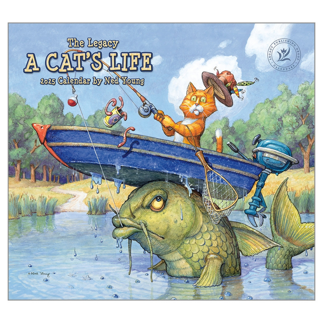 2025 A Cat'S Life - Legacy Deluxe Wall Calendar