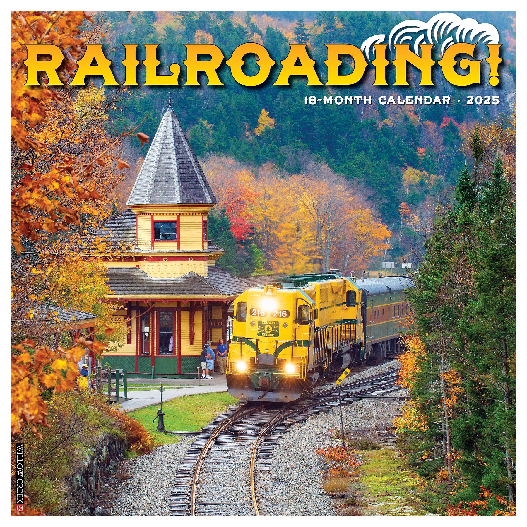 2025 Railroading - Square Wall Calendar