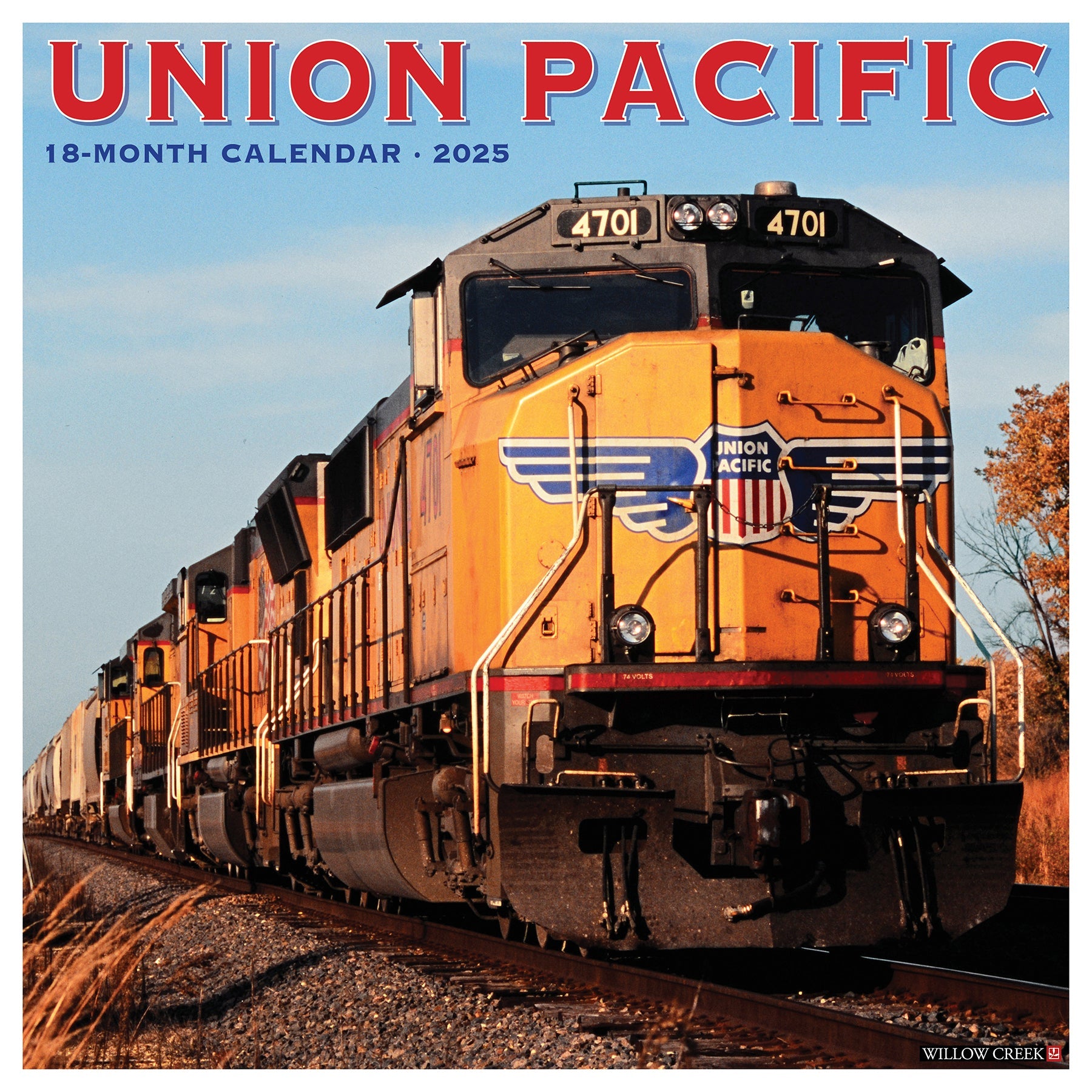 2025 Union Pacific - Square Wall Calendar