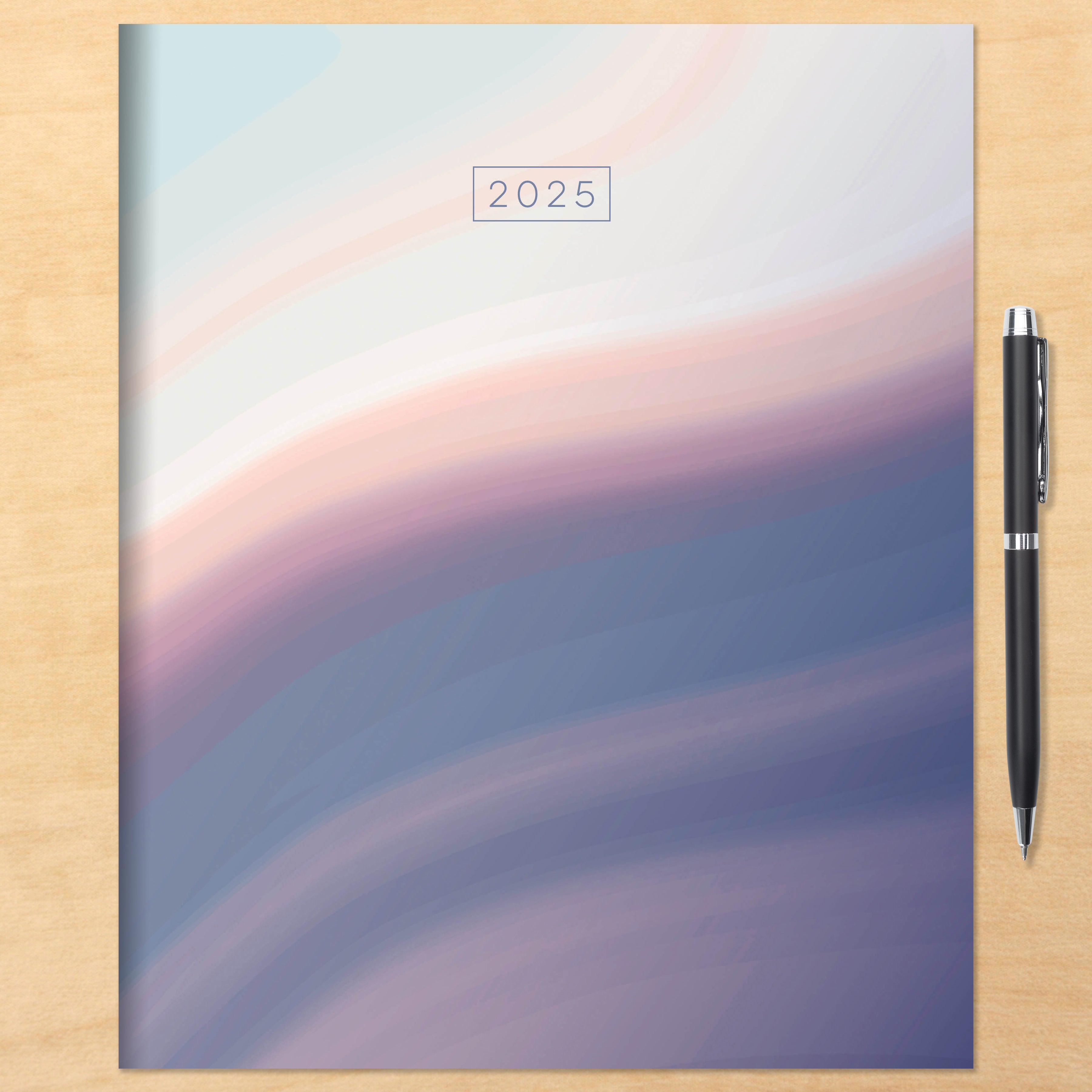 2025 Hazy and Purple - Large Monthly Diary/Planner