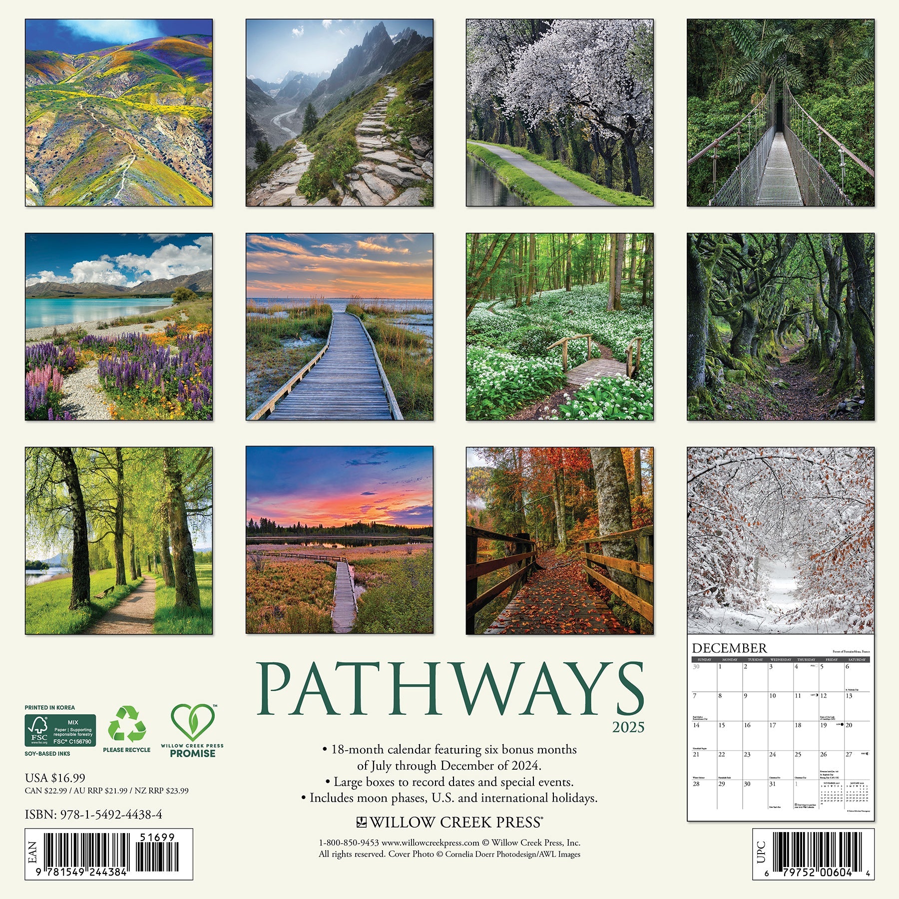 2025 Pathways - Square Wall Calendar
