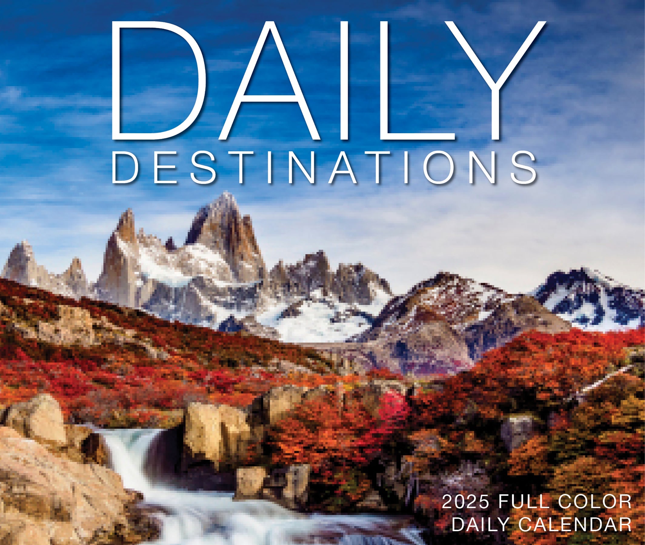 2025 Daily Destinations - Cover Change - Daily Boxed Page-A-Day Calendar