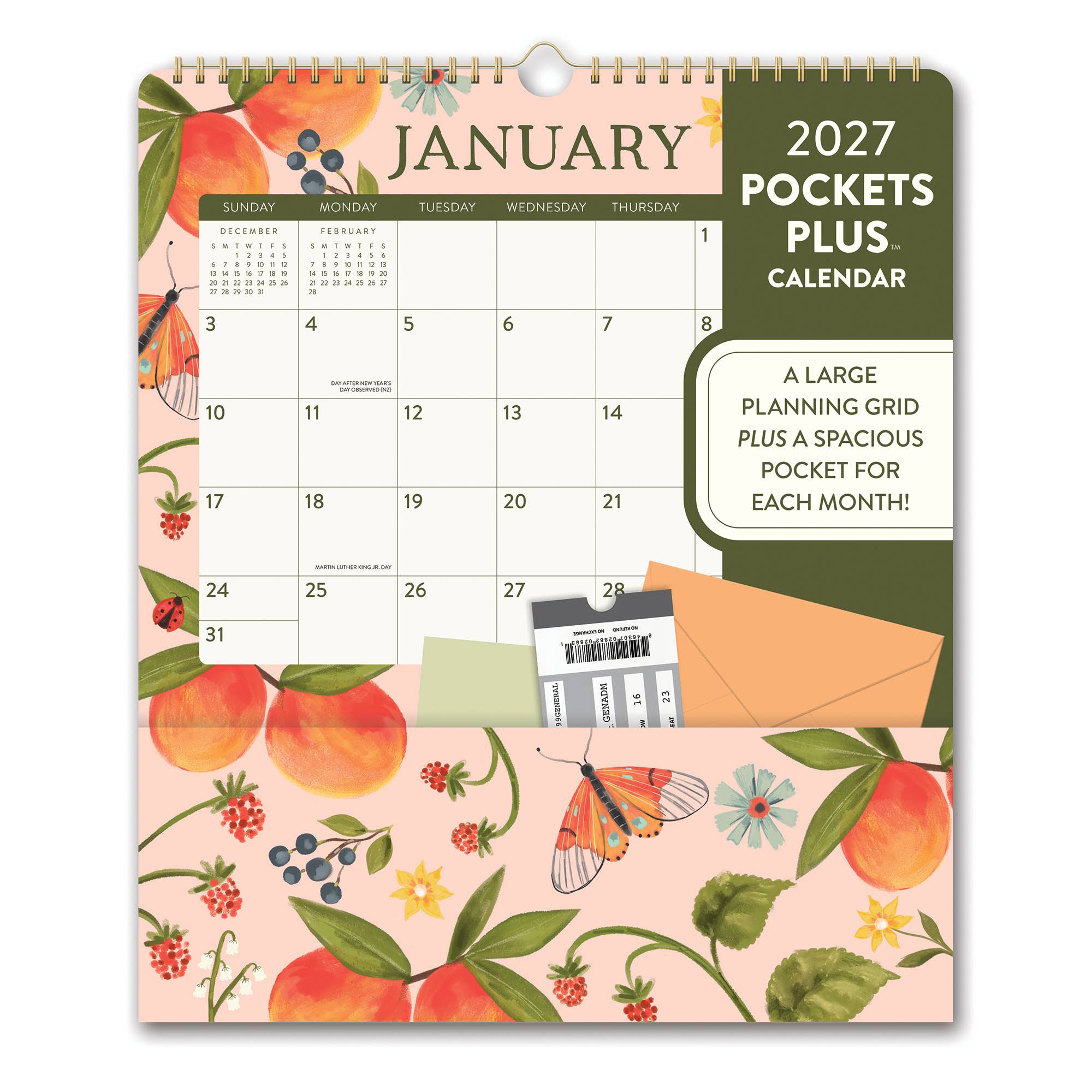 2027 Fruit & Flora Pockets Plus™ Wall Calendar