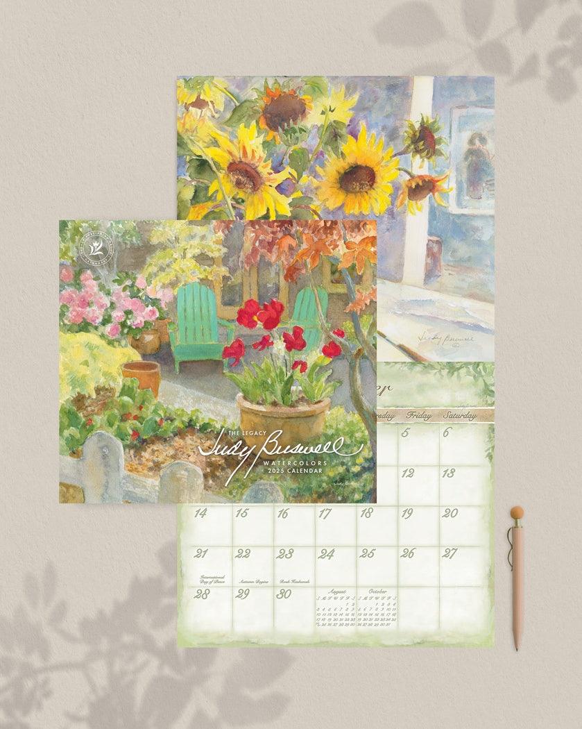 2025 Judy Buswell Watercolors - Legacy Deluxe Wall Calendar