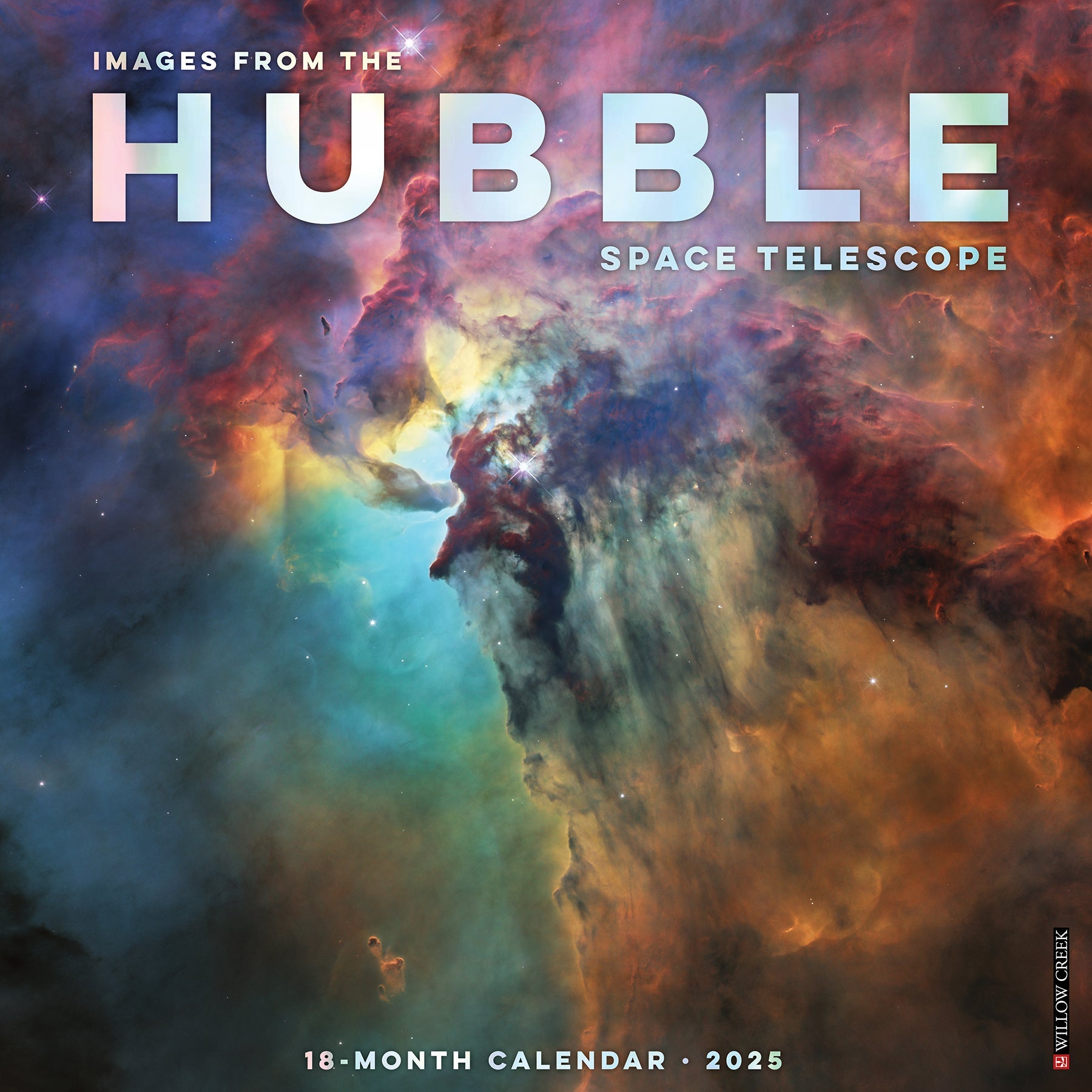 2025 Images from the Hubble Space Telescope (w/foil) - Square Wall Calendar