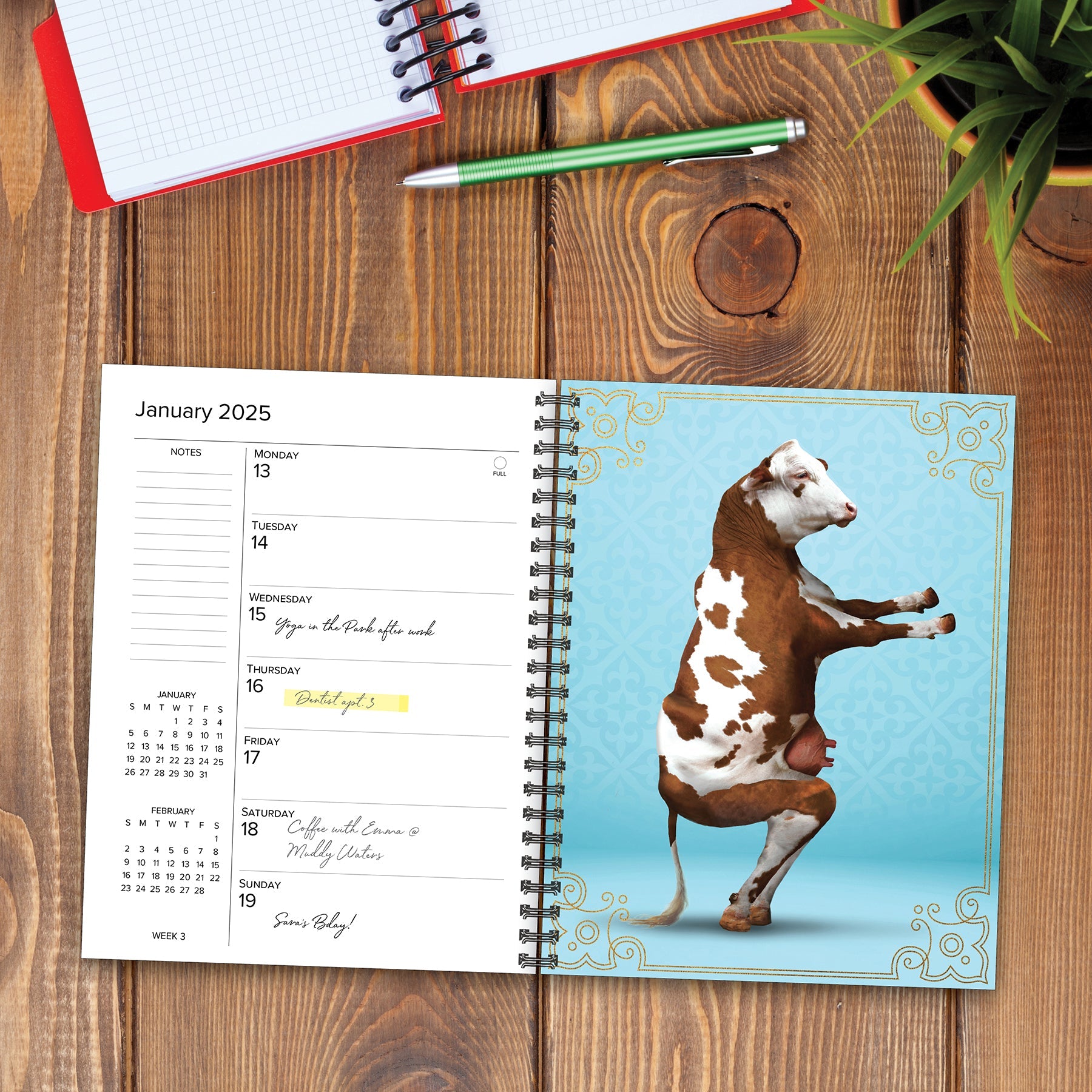 2025 Animal Yoga - Weekly Diary/Planner