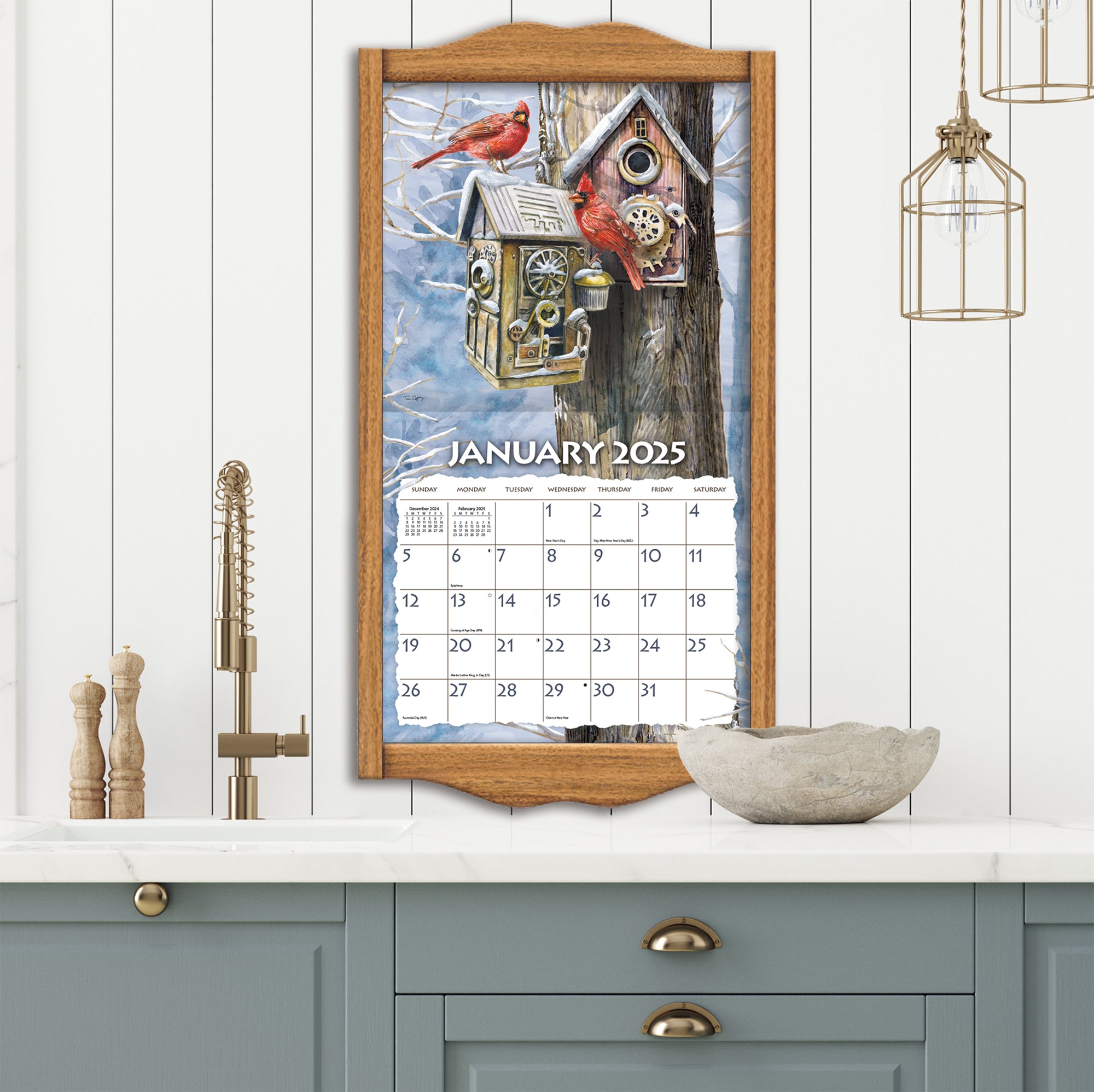 2025 Birdhouses by Tim Coffey - LANG Deluxe Wall Calendar