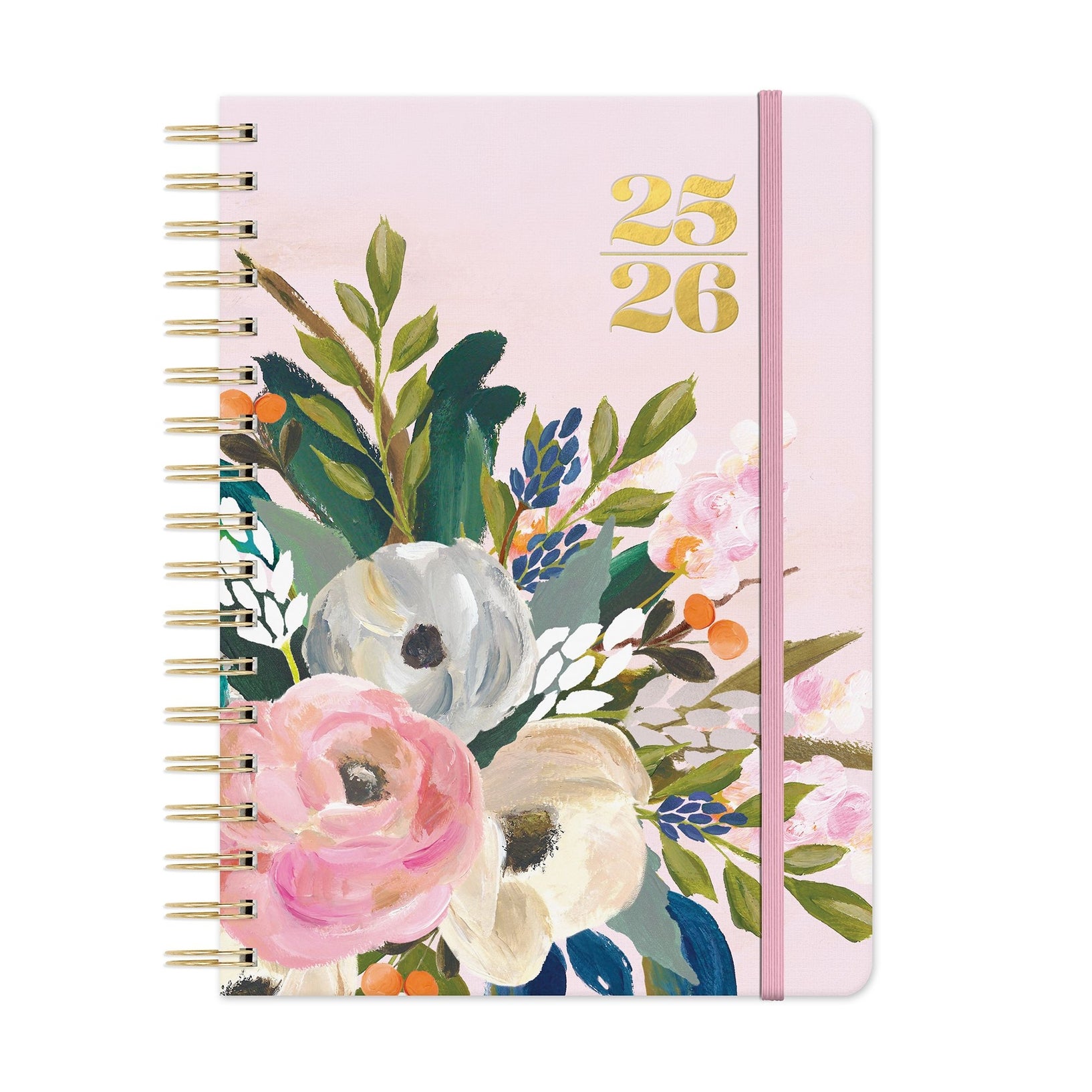 2026 Bella Flora - Tri-Tab 17-Month Monthly & Weekly Diary/Planner