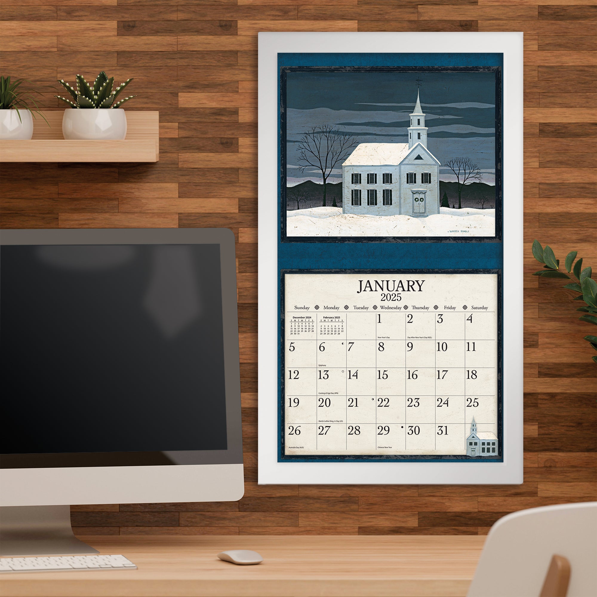 2025 Warren Kimble - LANG Deluxe Wall Calendar