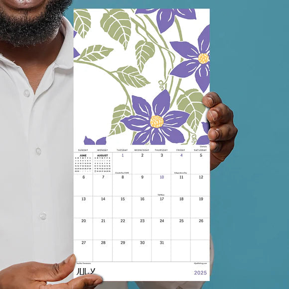 2025 Flower Garden - Mini Wall Calendar