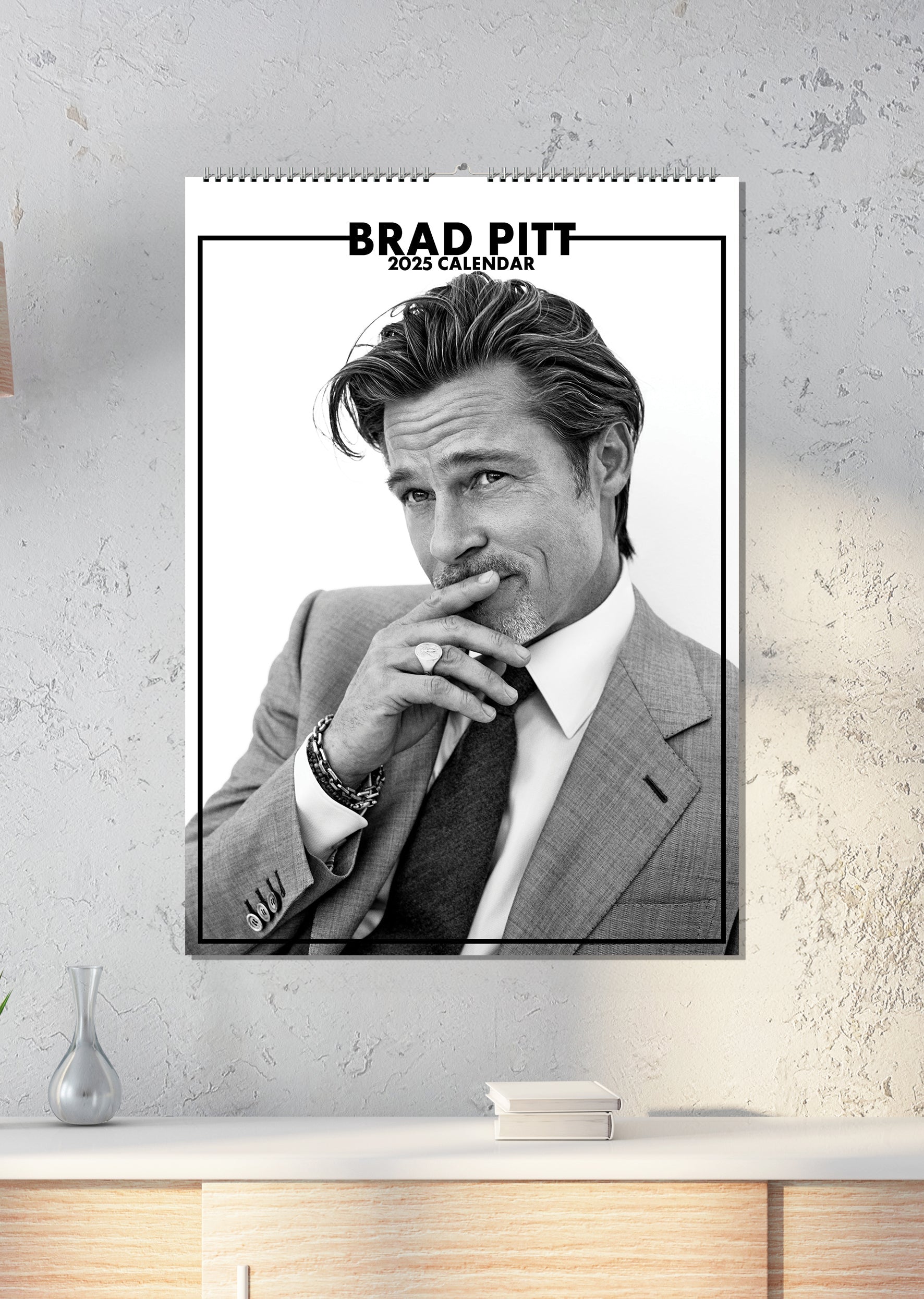 2025 Brad Pitt - A3 Wall Calendar