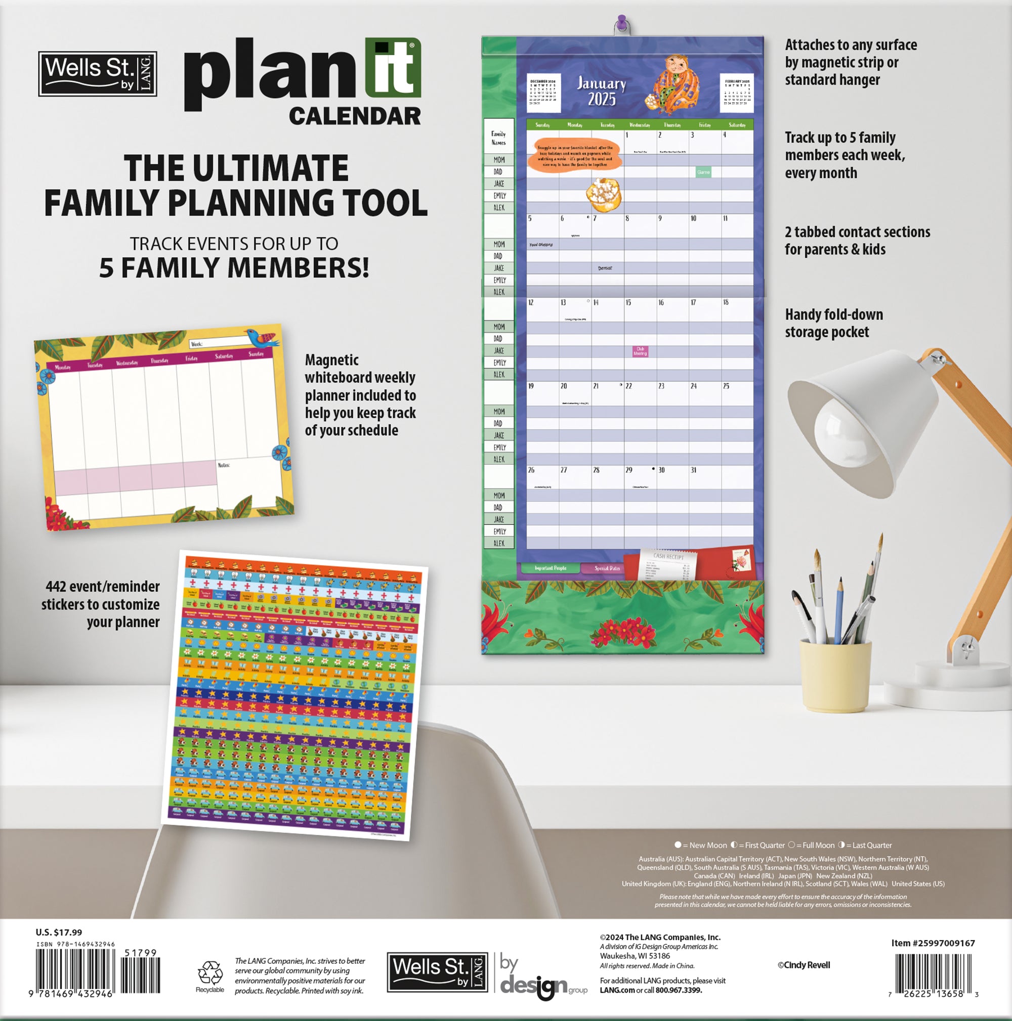 2025 Mom's Plant-it - LANG Plant It Square Wall Calendar