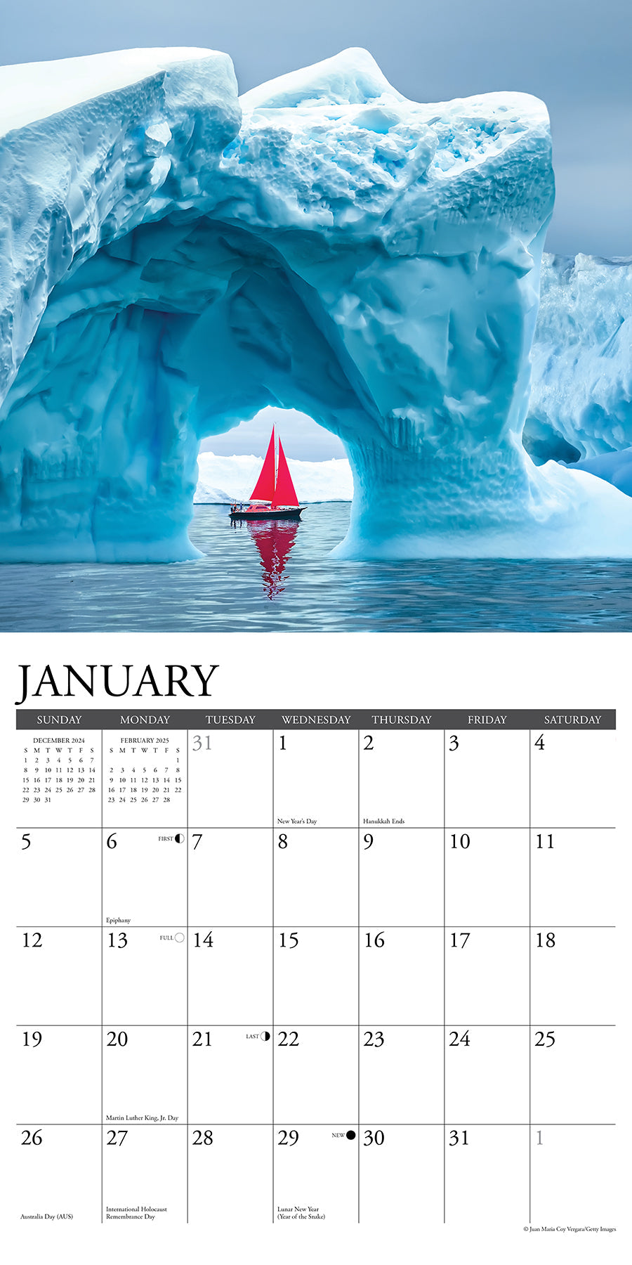 2025 Sailing - Square Wall Calendar
