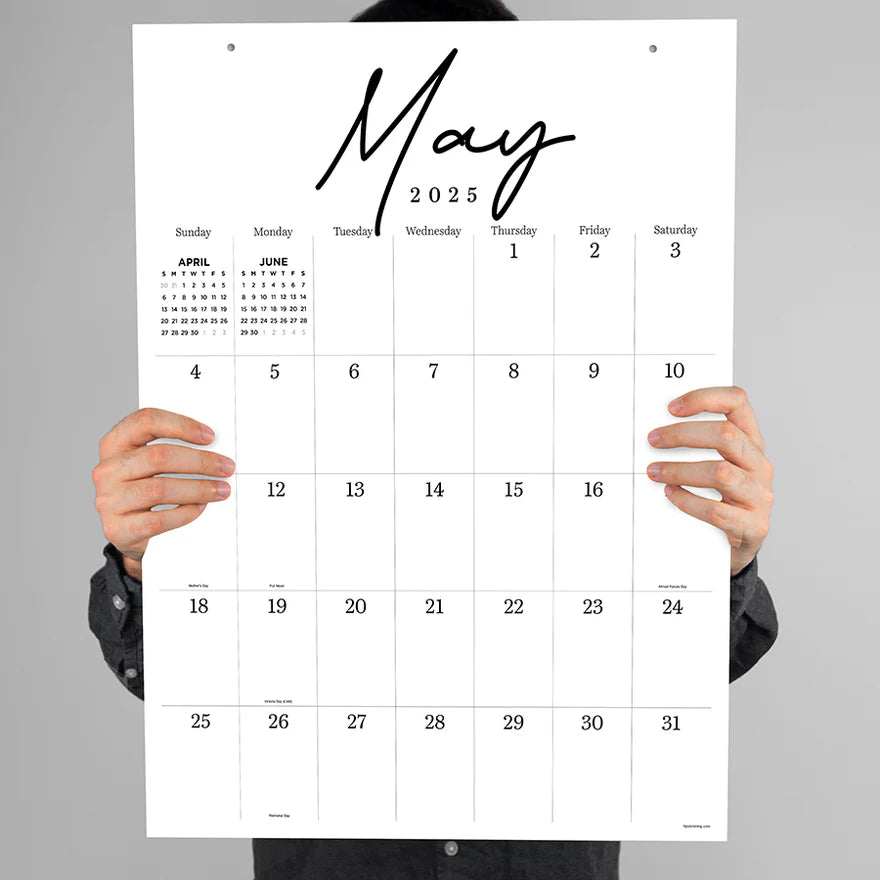 2025 Large Art Poster - Deluxe Wall Calendar