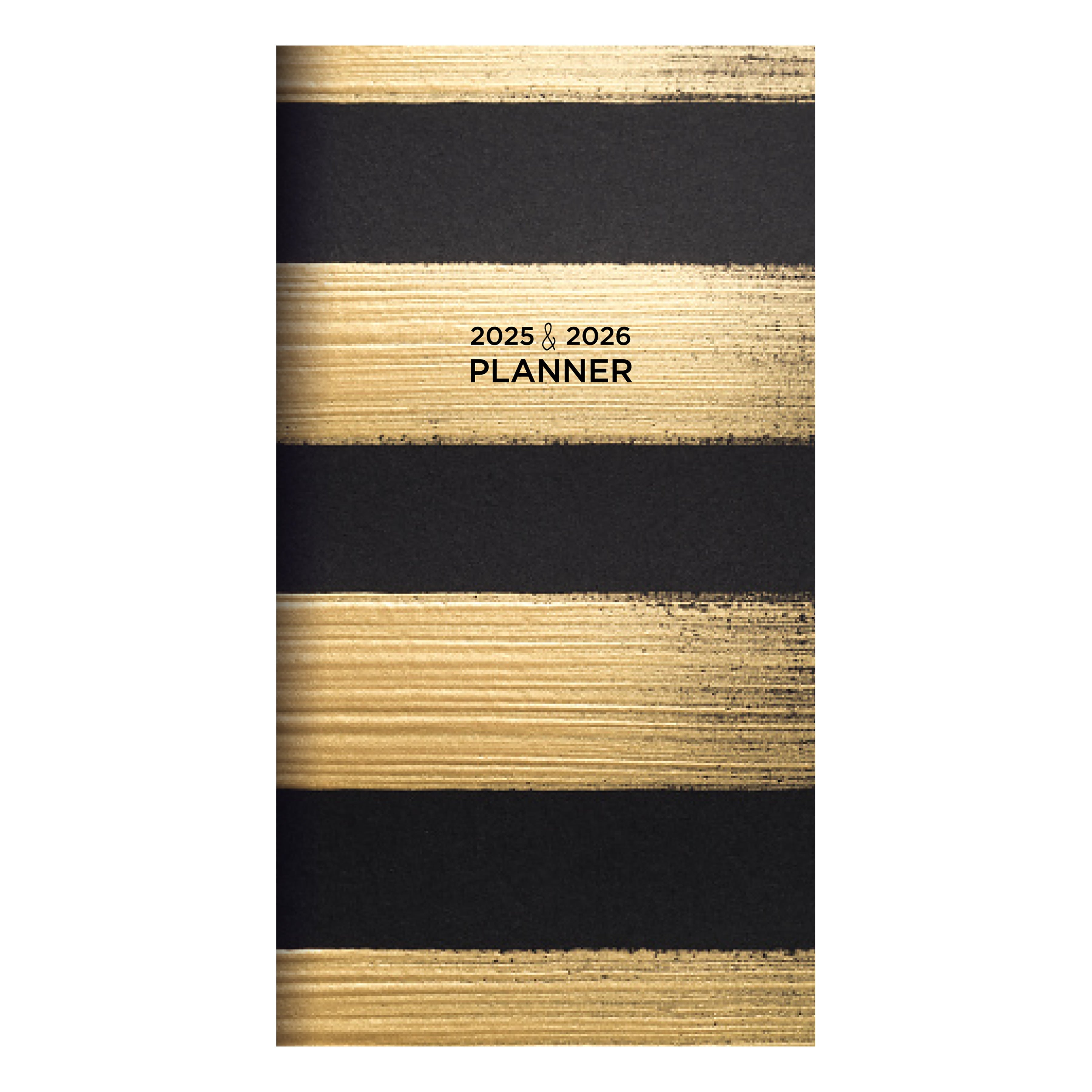 2025-2026 Black and Gold - Small Monthly Pocket Diary/Planner