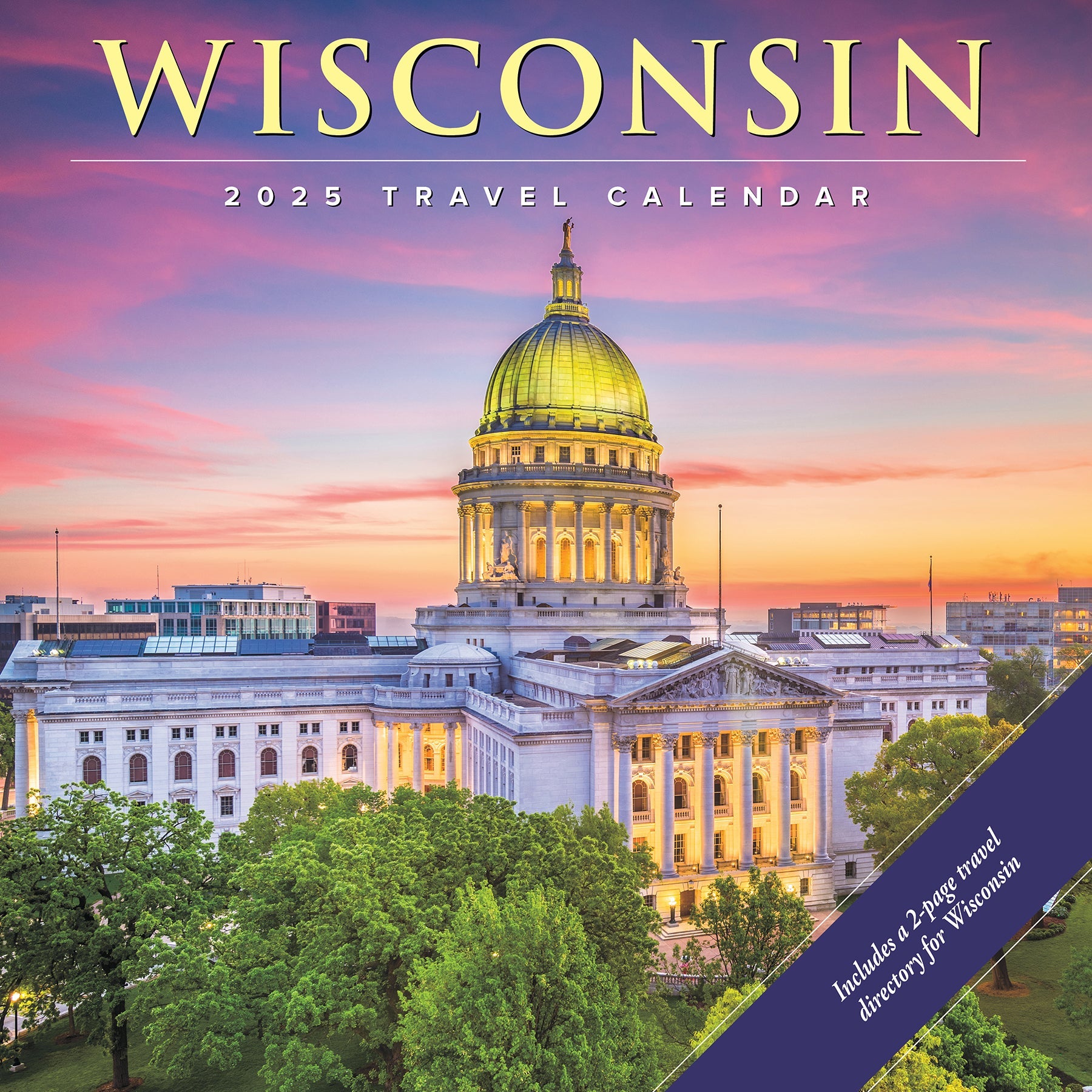 2025 Wisconsin - Square Wall Calendar