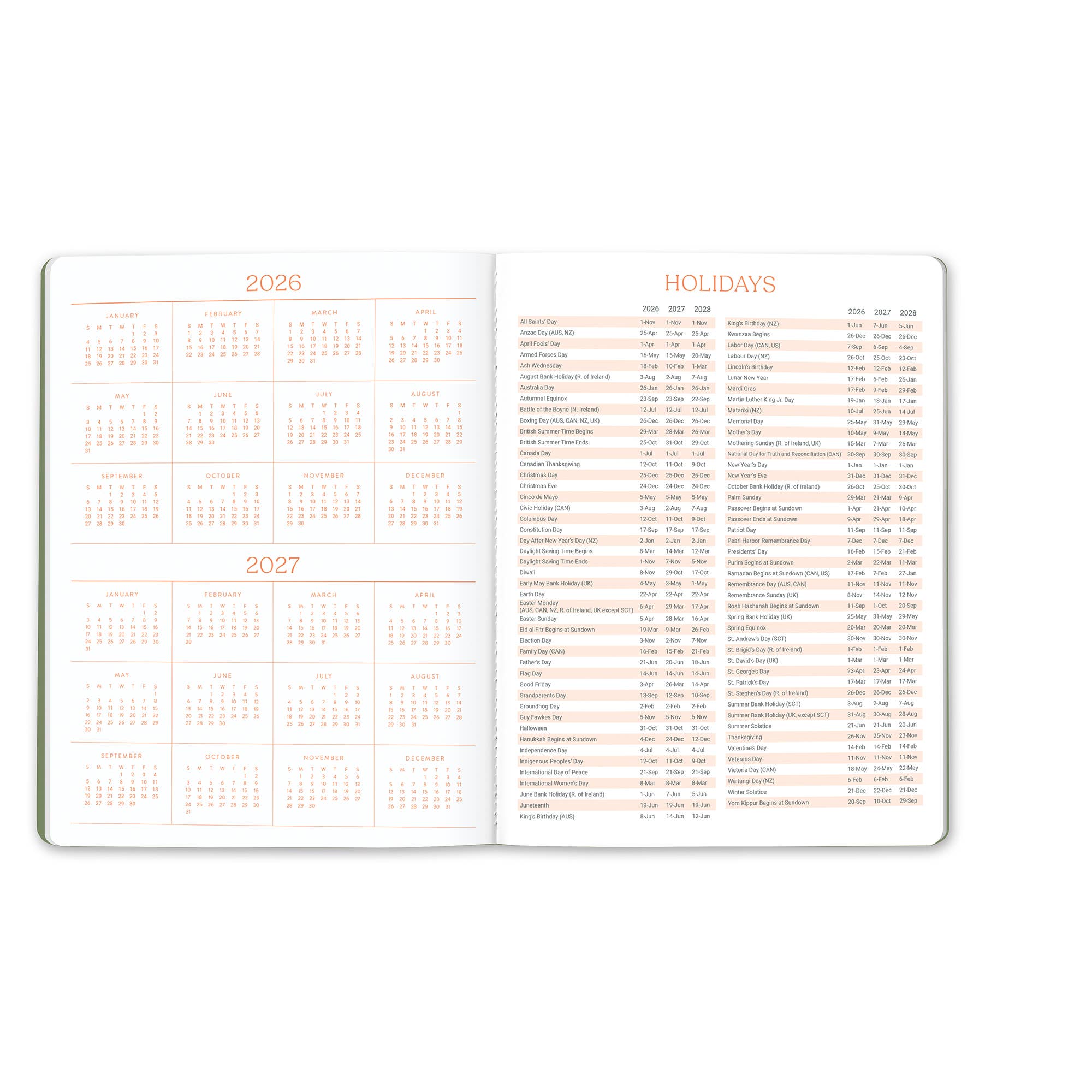 2027 Fruit & Flora Just Right Monthly Planner