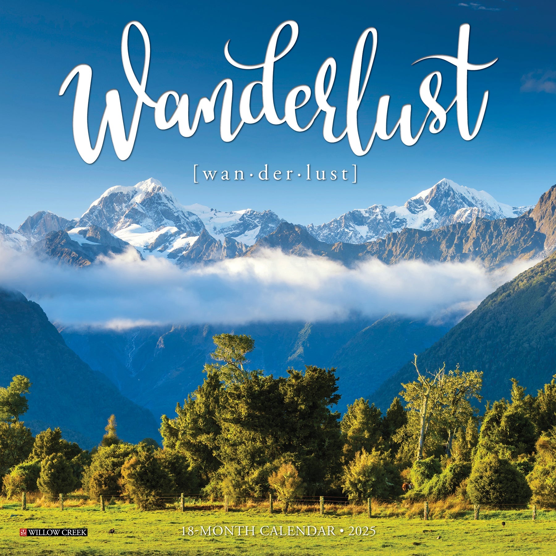 2025 Wanderlust - Mini Wall Calendar