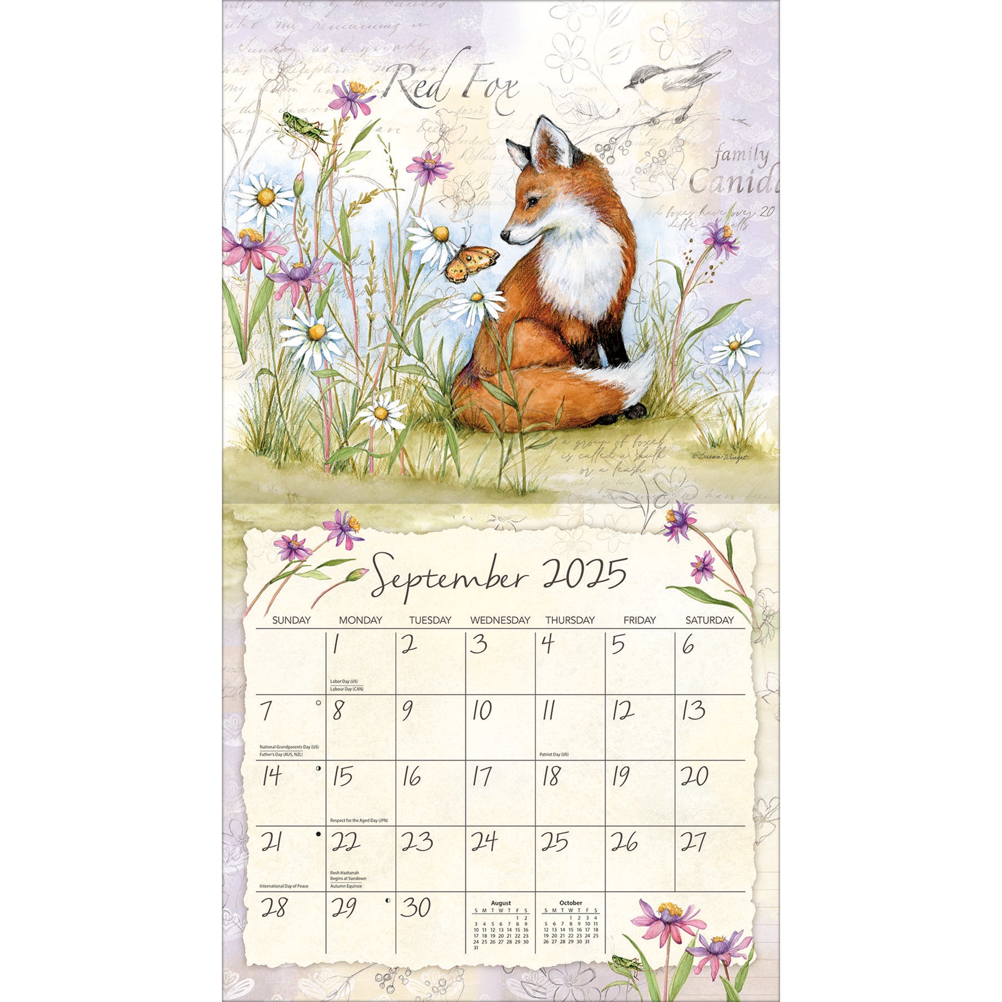 2025 Field Guide By Susan Winget - LANG Deluxe Wall Calendar