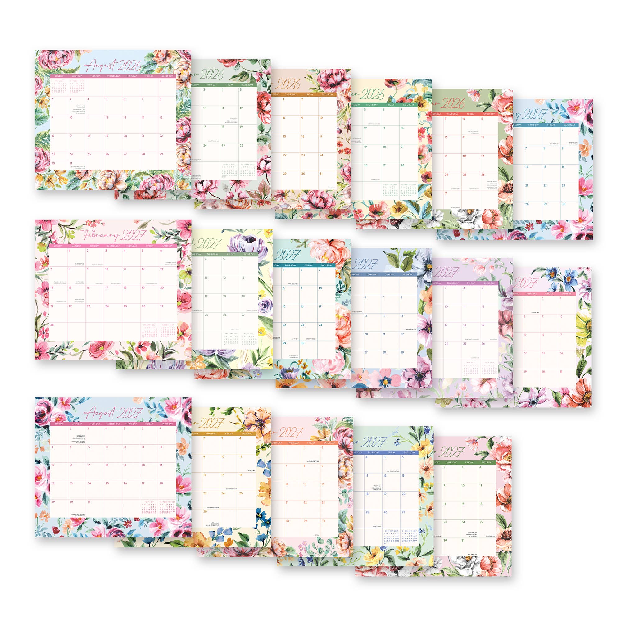 2027 Bella Flora Magnetic Monthly Pad