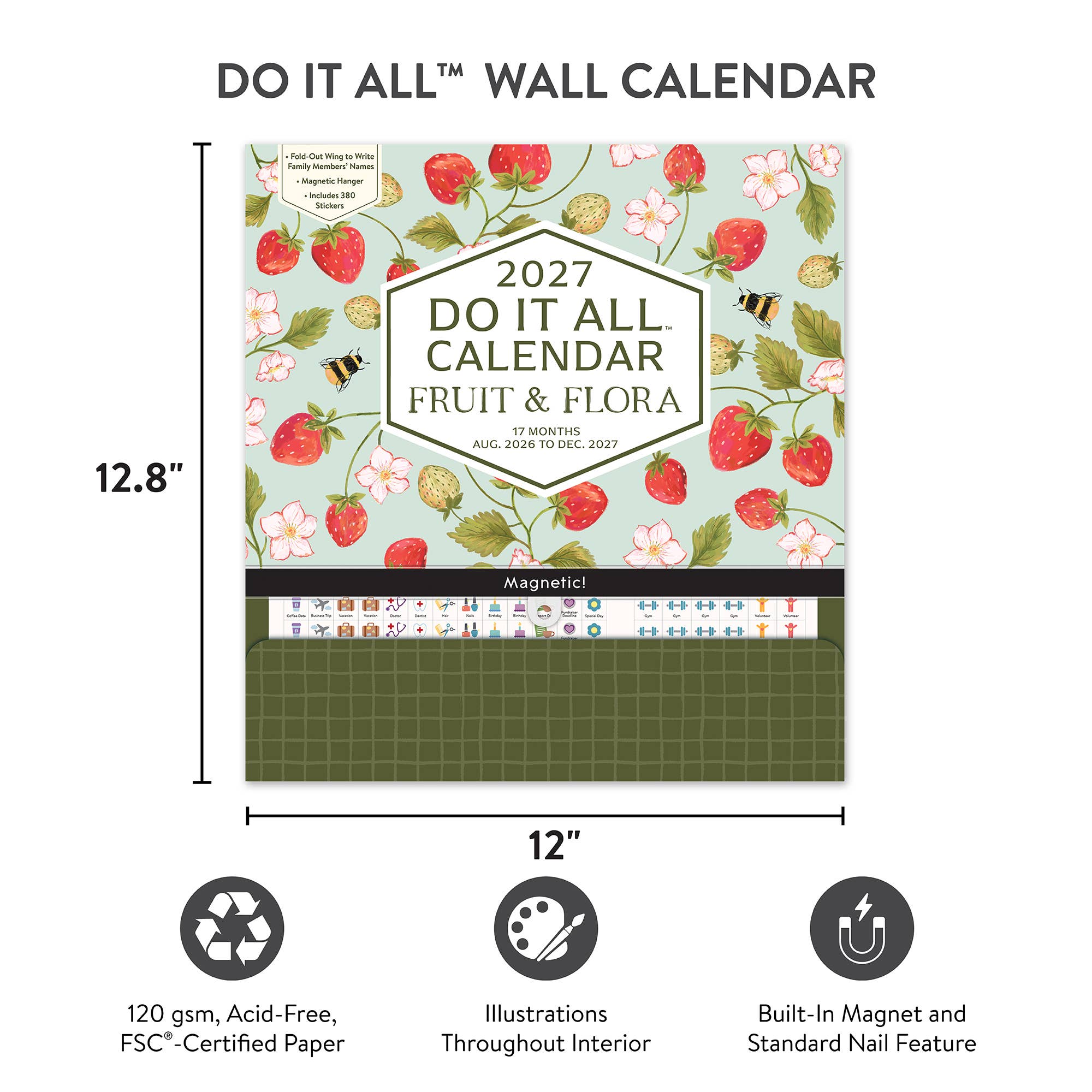 2027 Fruit & Flora Do It All™ Wall Calendar