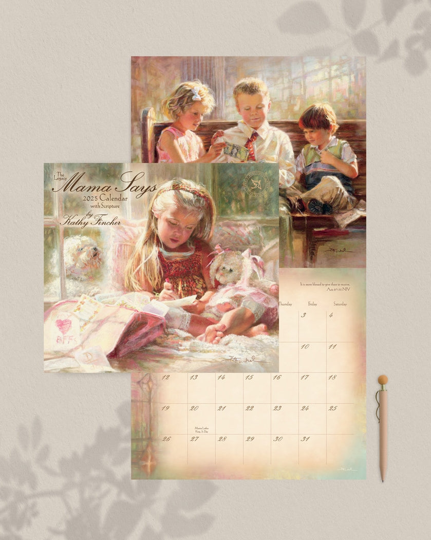 2025 Mama Says - Legacy Scripture - Legacy Deluxe Wall Calendar