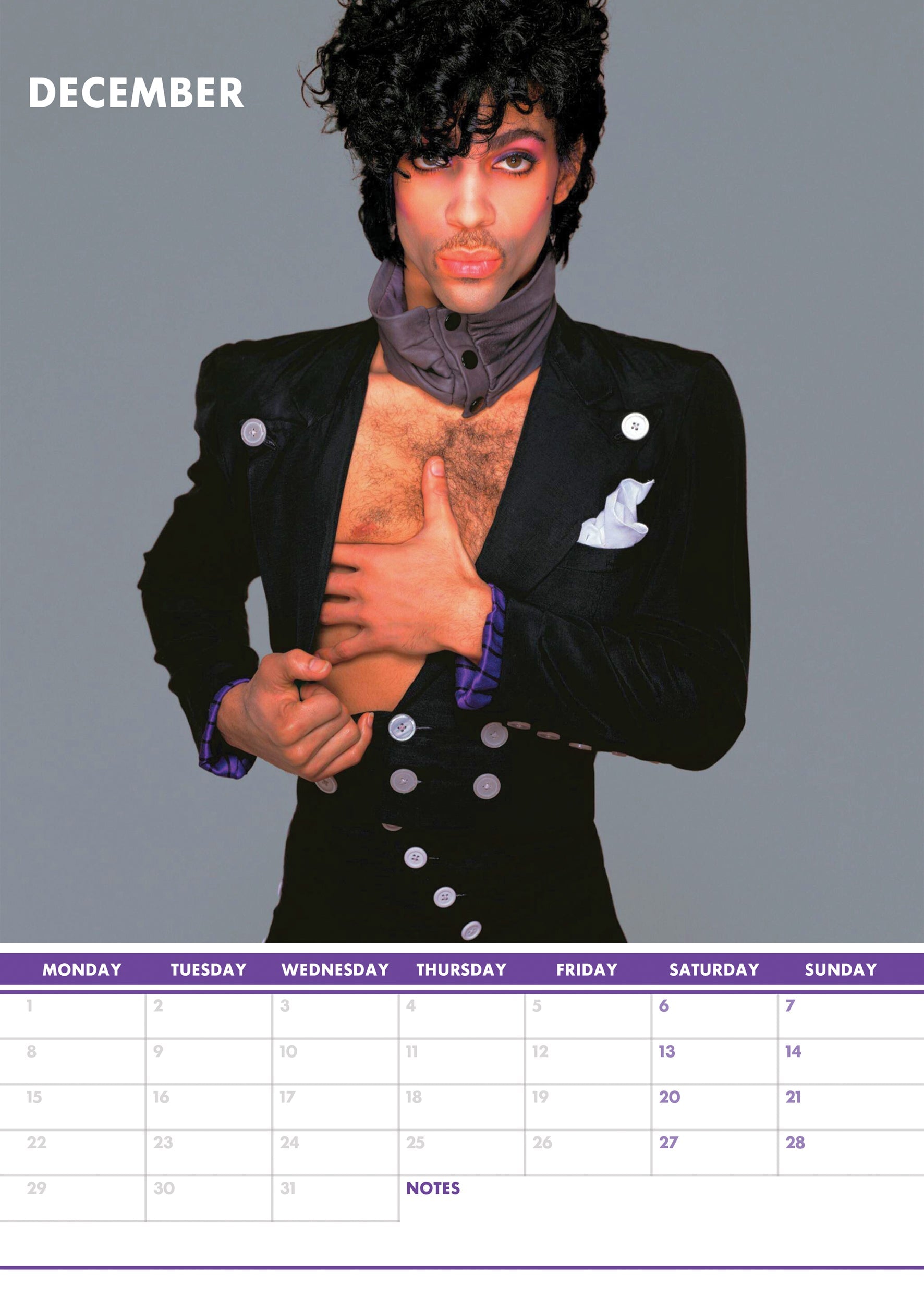 2025 Prince - A3 Wall Calendar
