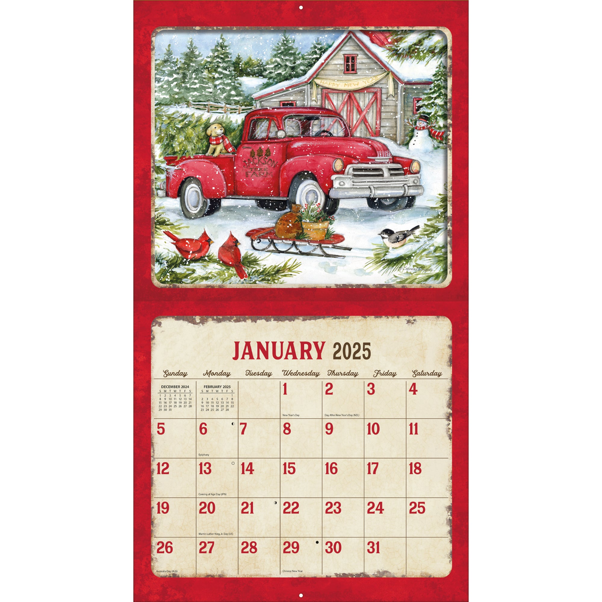 2025 Truckin' Along - LANG Deluxe Wall Calendar