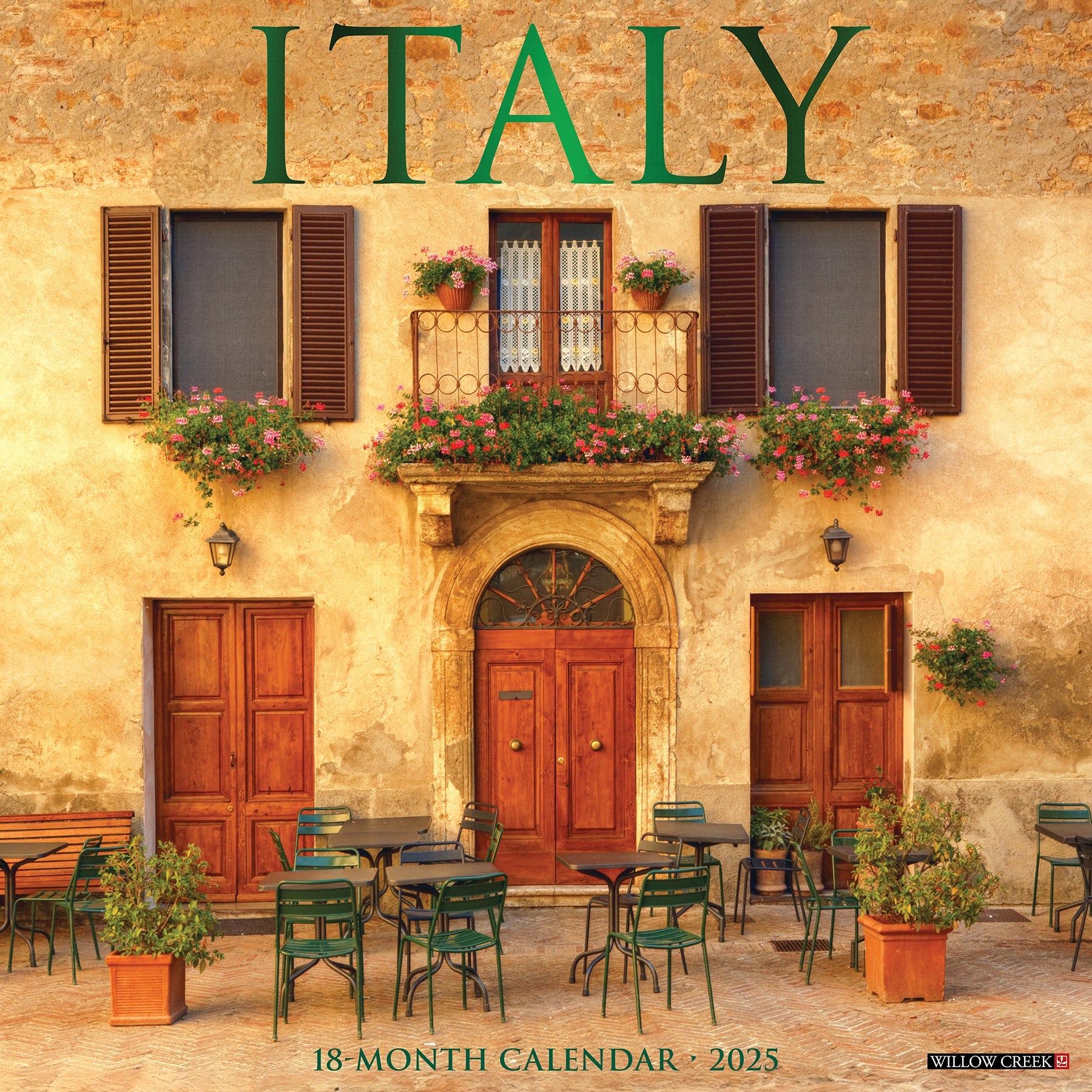 2025 Italy (w/foil) - Square Wall Calendar