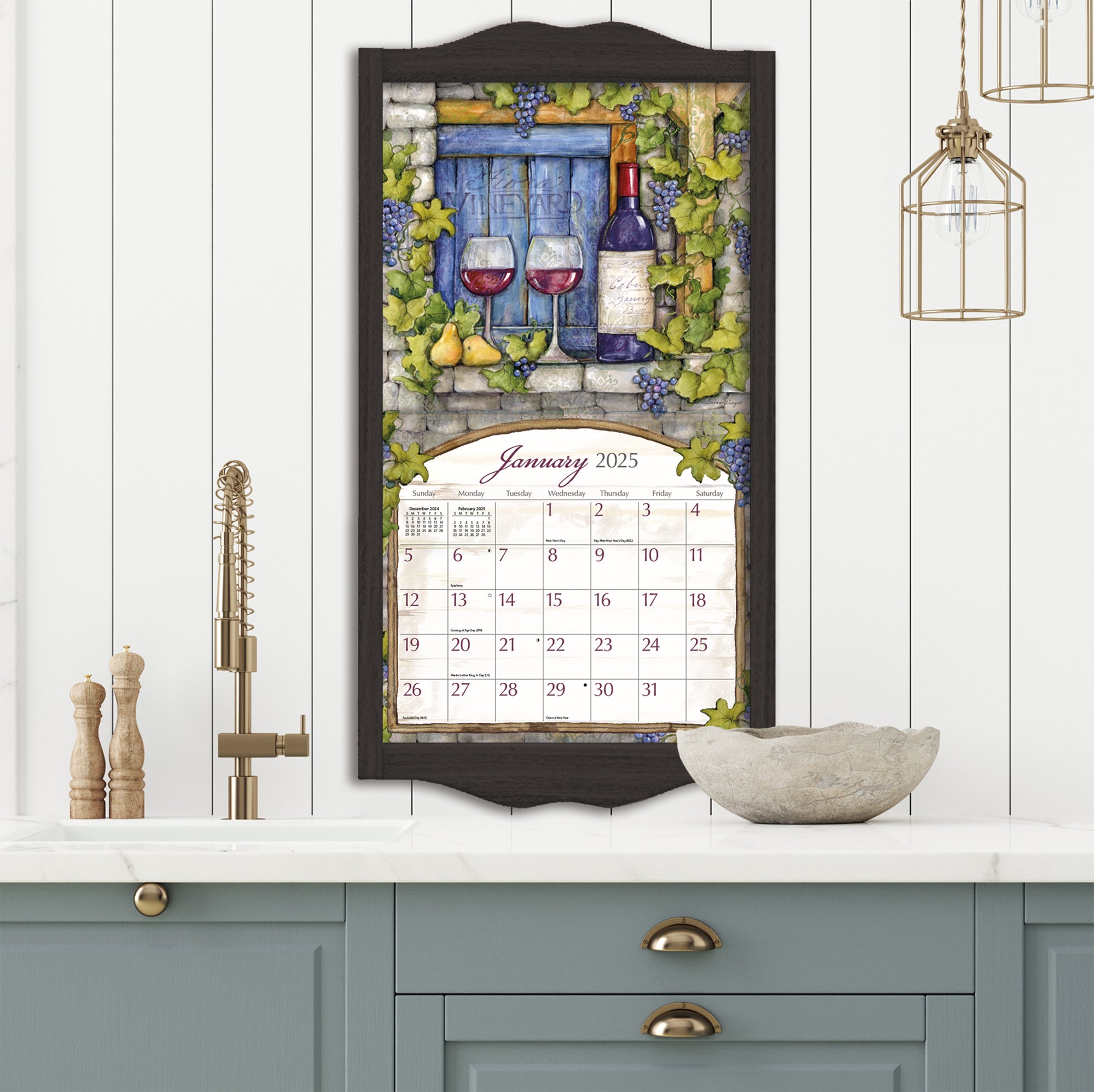 2025 Wine Country By Susan Winget - LANG Deluxe Wall Calendar