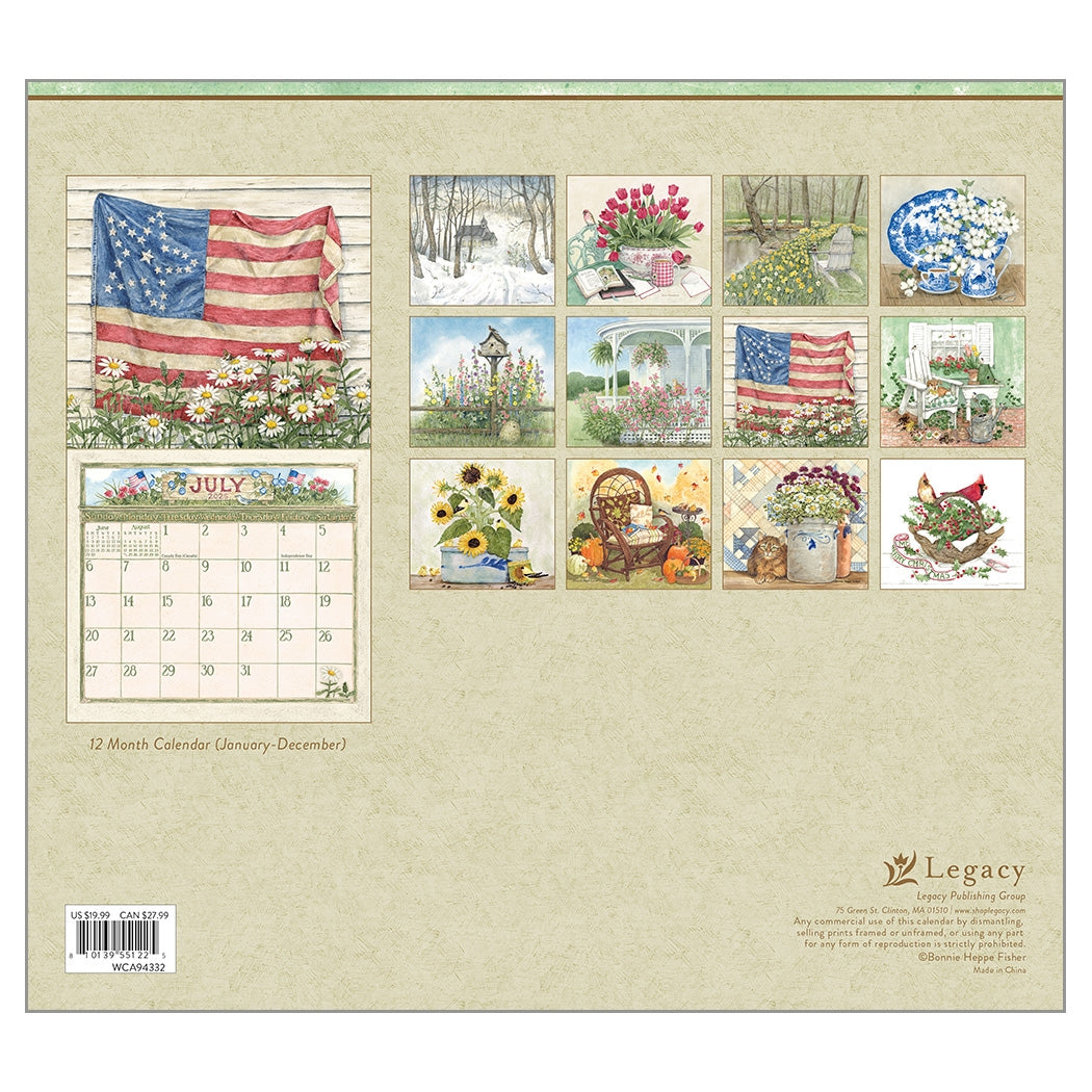 2025 Garden Path - Legacy Deluxe Wall Calendar