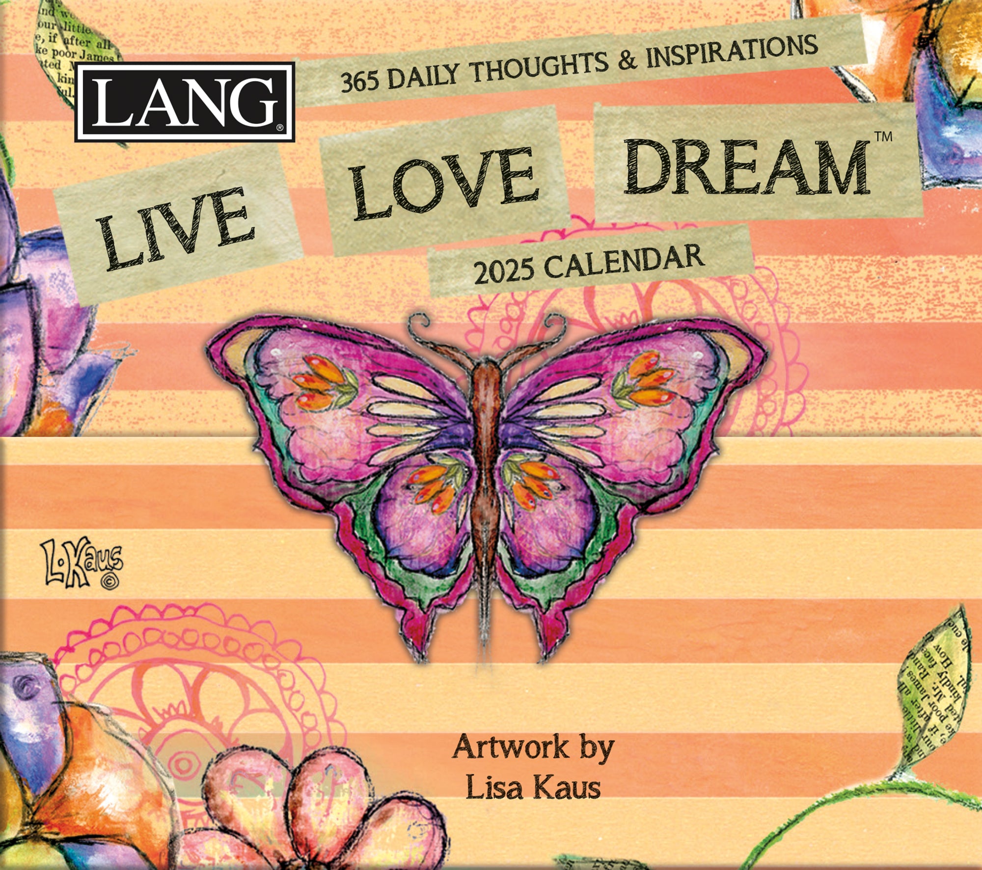 2025 Live Love Dream 365 Daily Thoughts - LANG Mini Boxed Page-A-Day