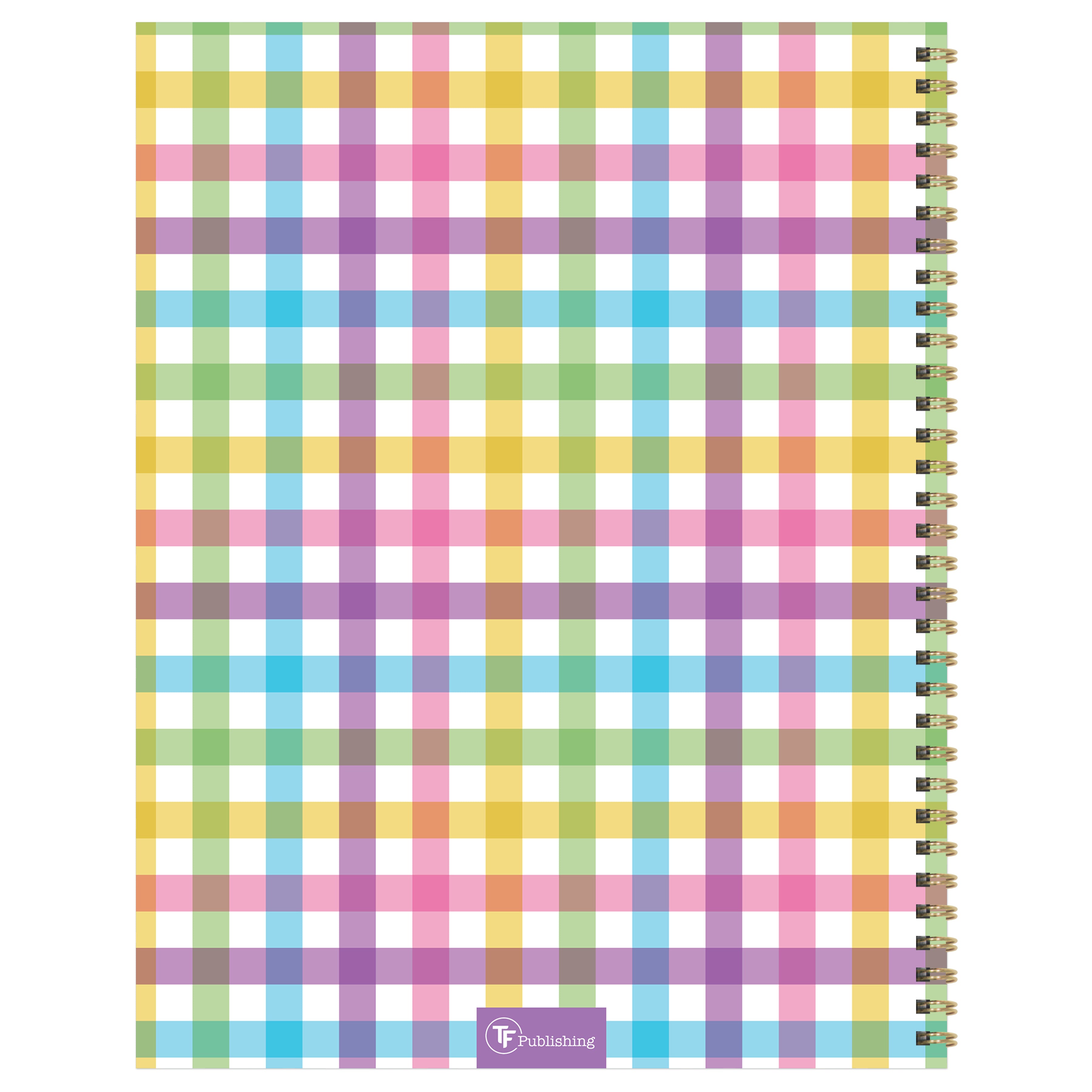 2025 Madras Plaid - Large Monthly & Weekly Diary/Planner