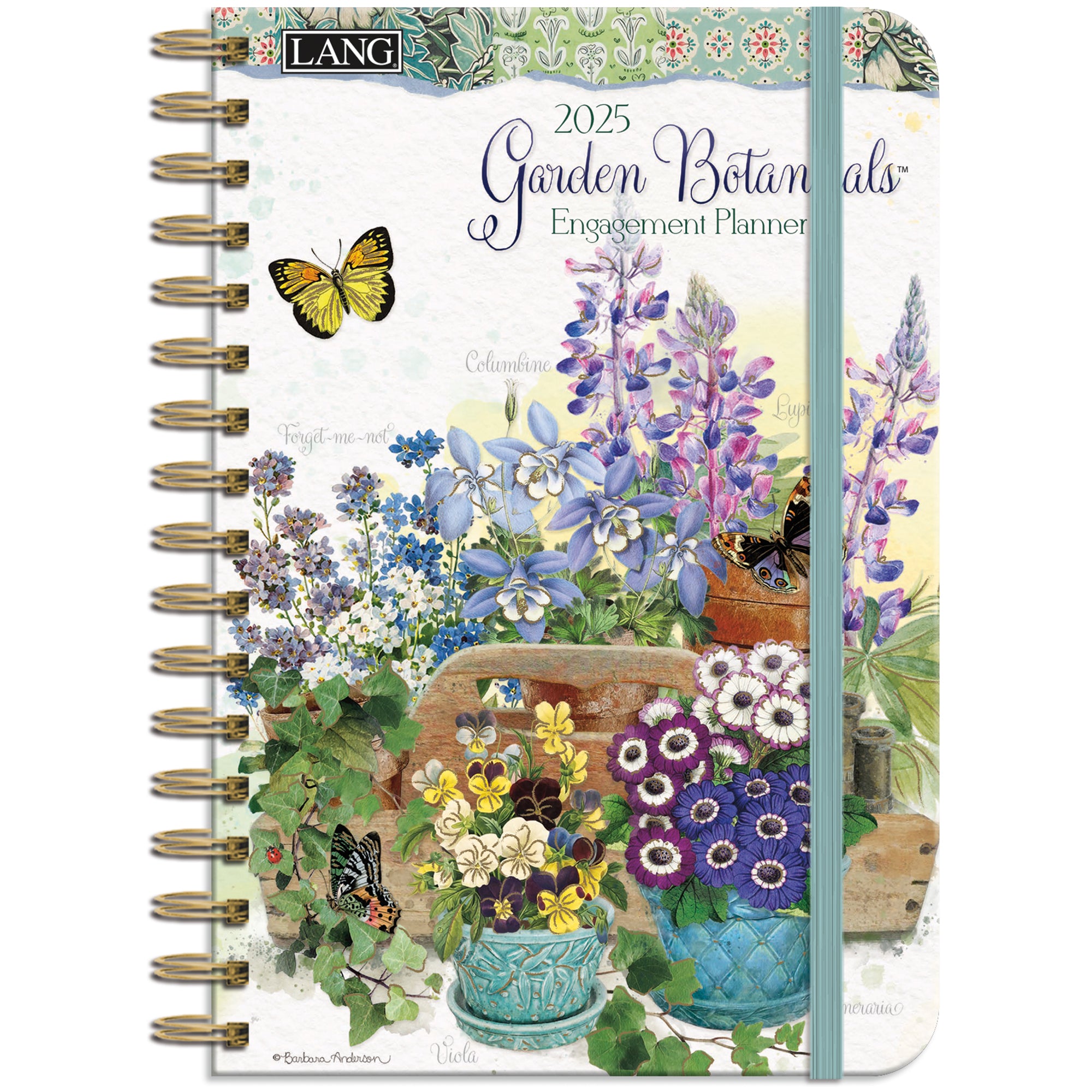 2025 Garden Botanicals - LANG Monthly Engagement Diary/Planner