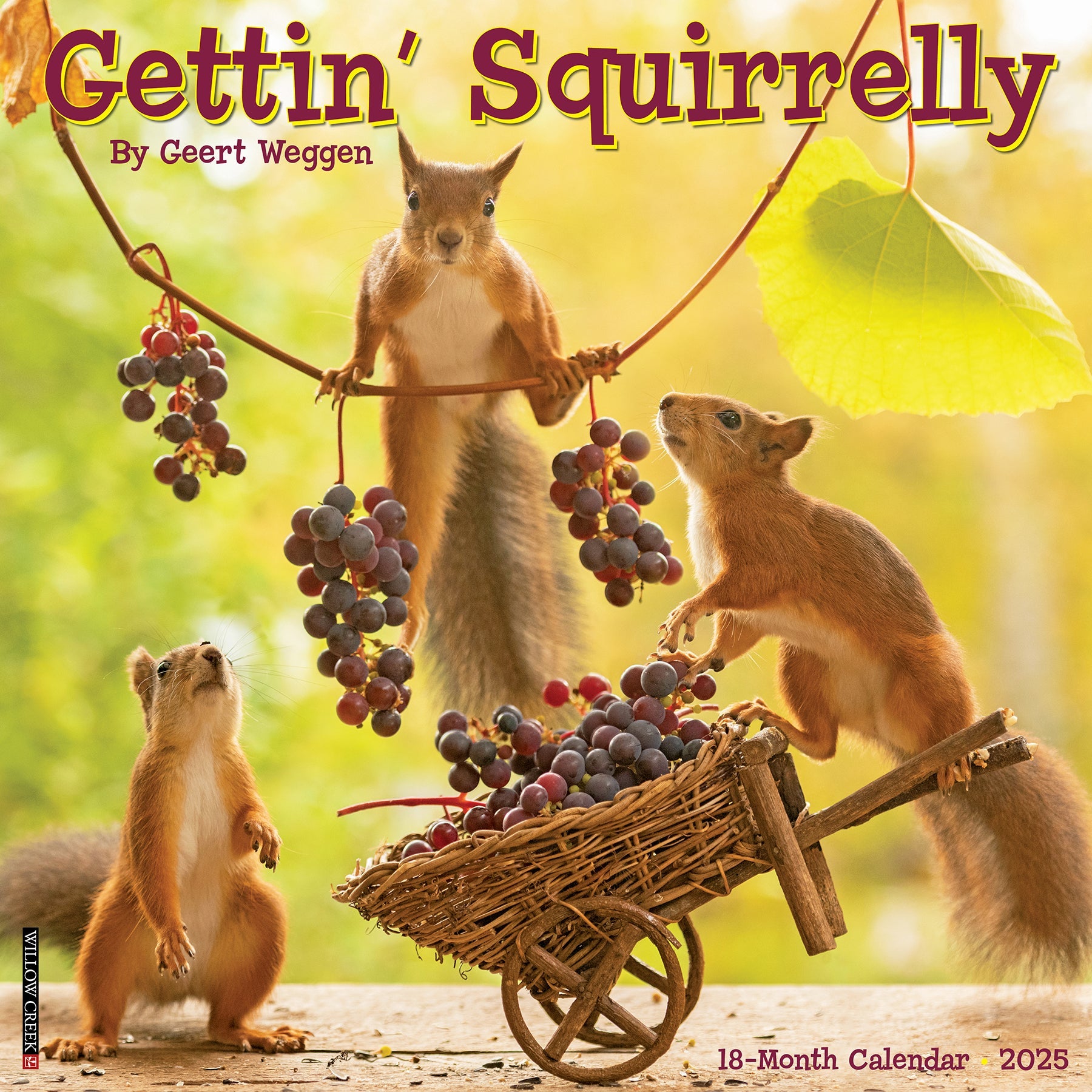 2025 Gettin' Squirrelly - Square Wall Calendar