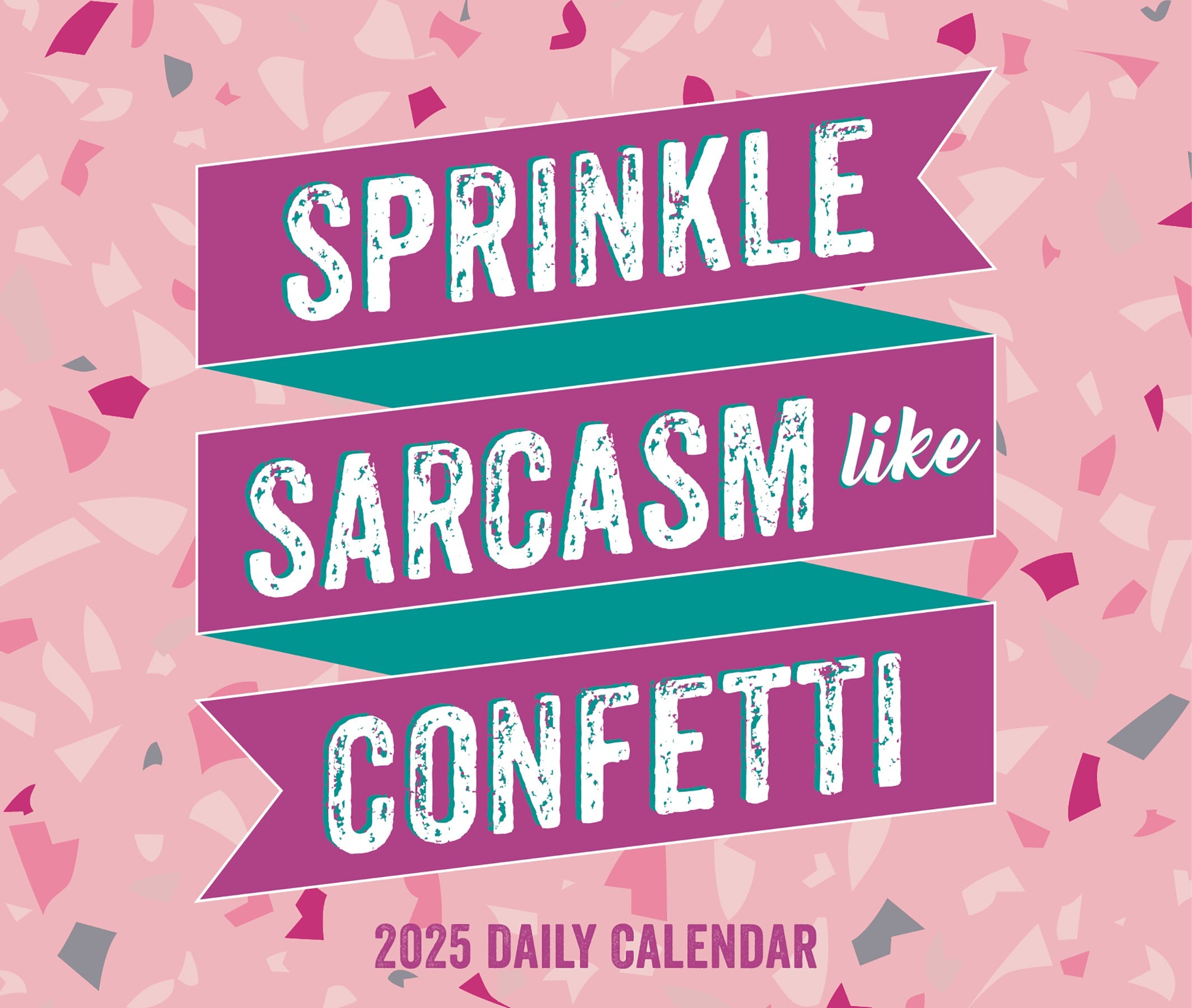 2025 Sprinkle Sarcasm Like Confetti - Daily Boxed Page-A-Day Calendar
