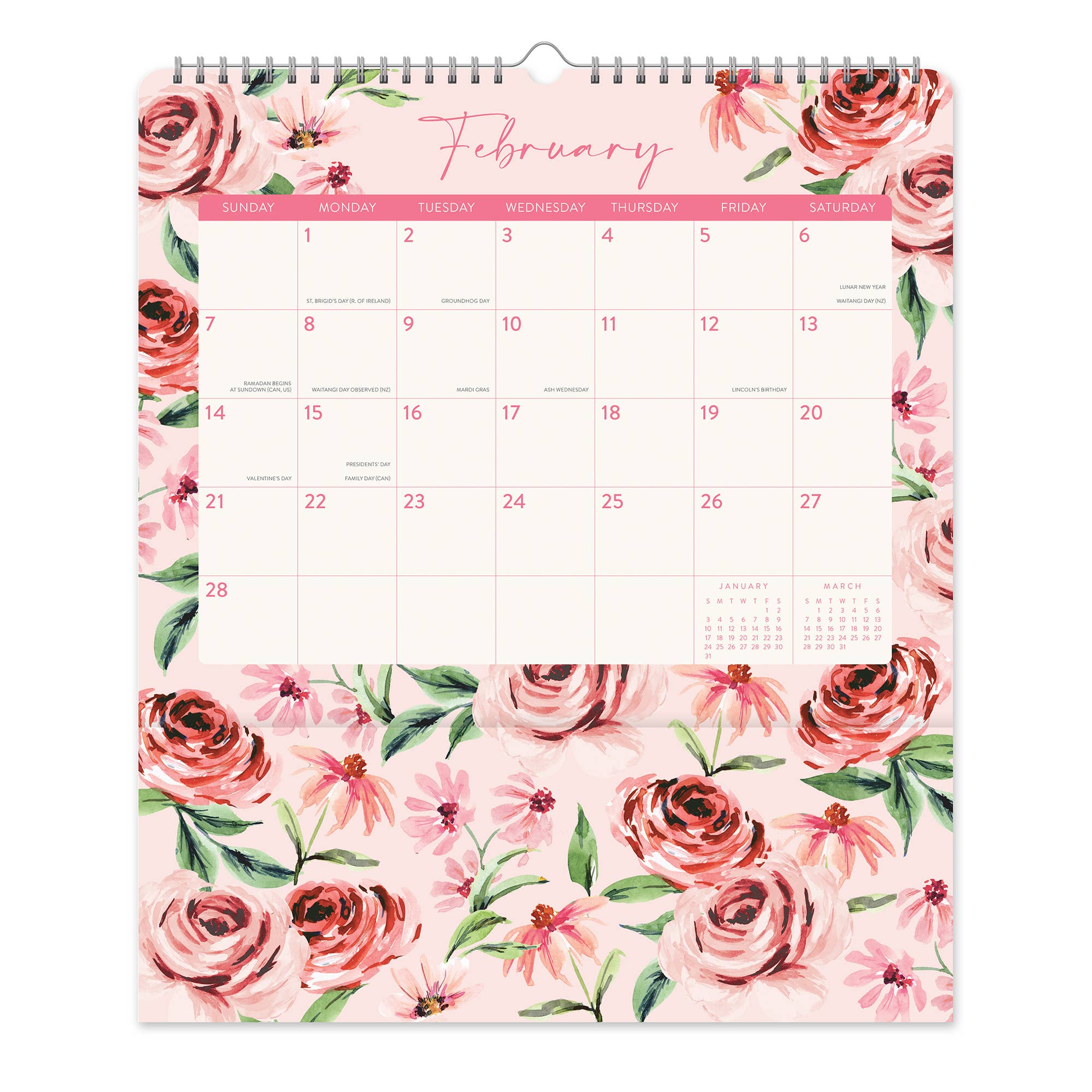 2027 Bella Flora Pockets Plus™ Wall Calendar
