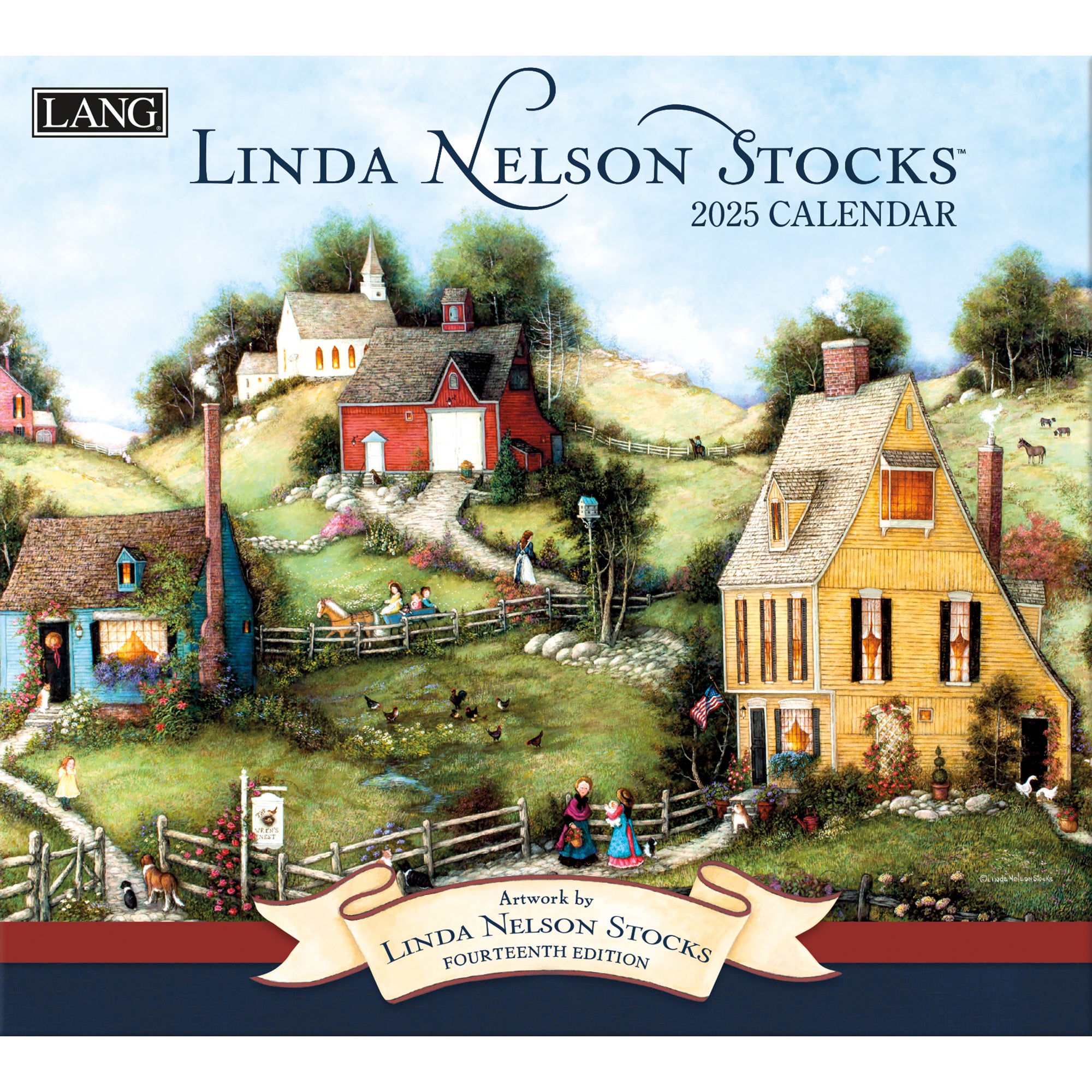 2025 Linda Nelson Stocks - LANG Deluxe Wall Calendar