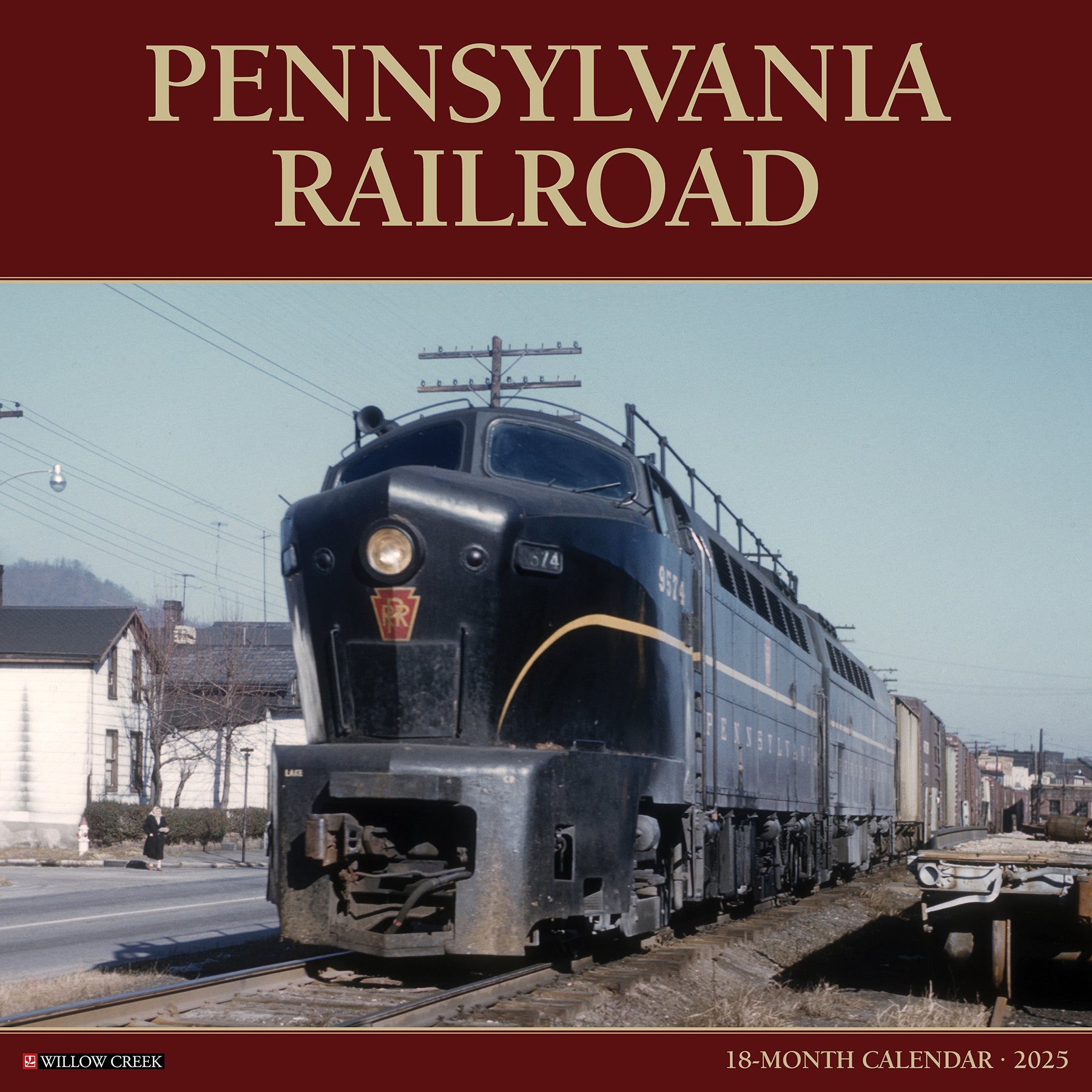 2025 Pennsylvania Railroad - Square Wall Calendar