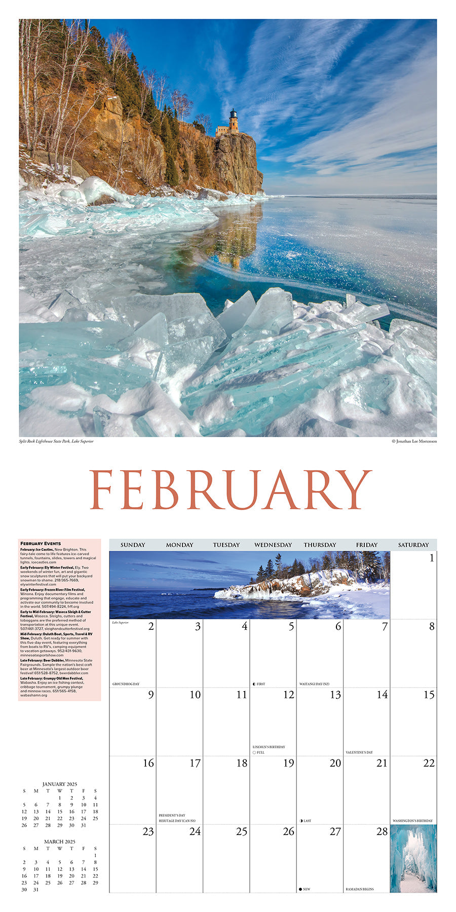 2025 Minnesota - Square Wall Calendar