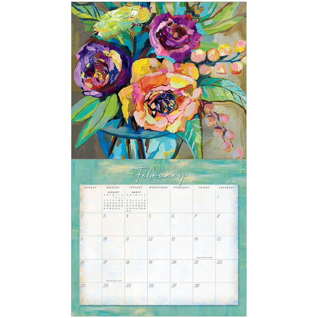 2025 Joy In Bloom - Legacy Deluxe Wall Calendar