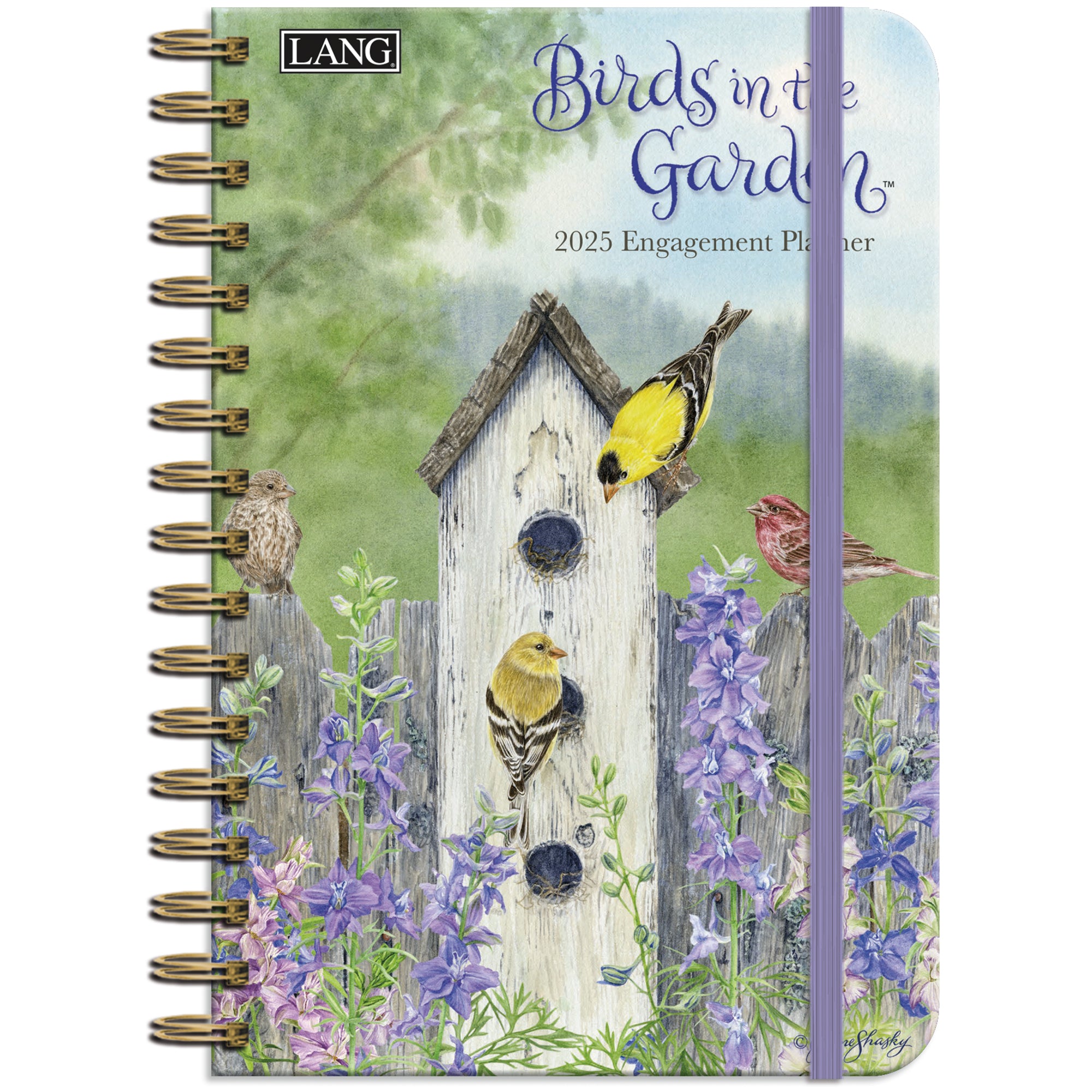 2025 Birds In The Garden - LANG Monthly Engagement Diary/Planner