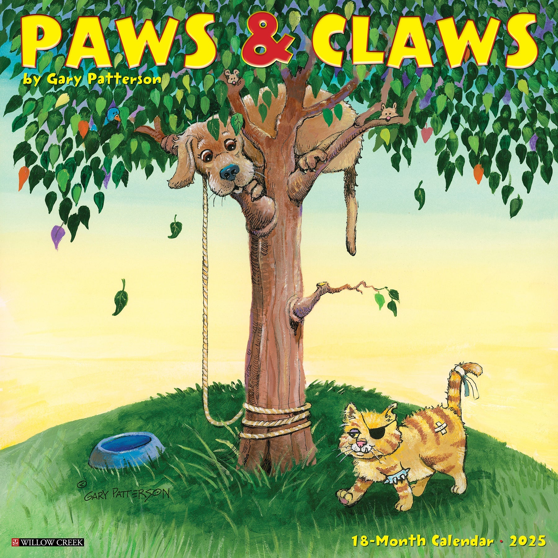 2025 Paws & Claws by Gary Patterson - Square Wall Calendar