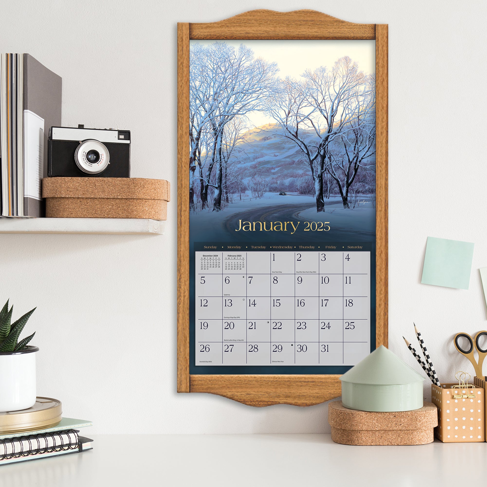 2025 Around The World By Evgeny Lushpin - LANG Deluxe Wall Calendar