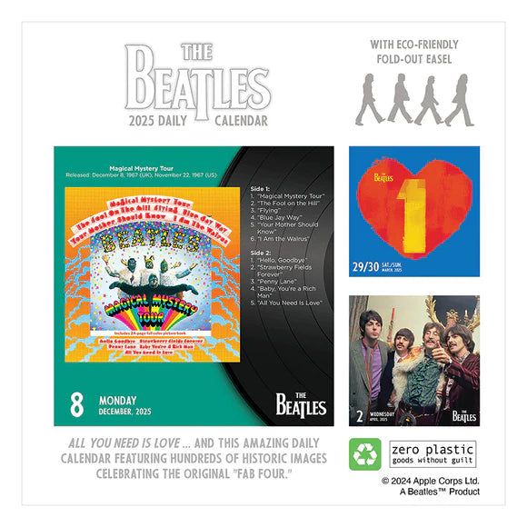 2025 The Beatles - Daily Boxed Page-A-Day Calendar